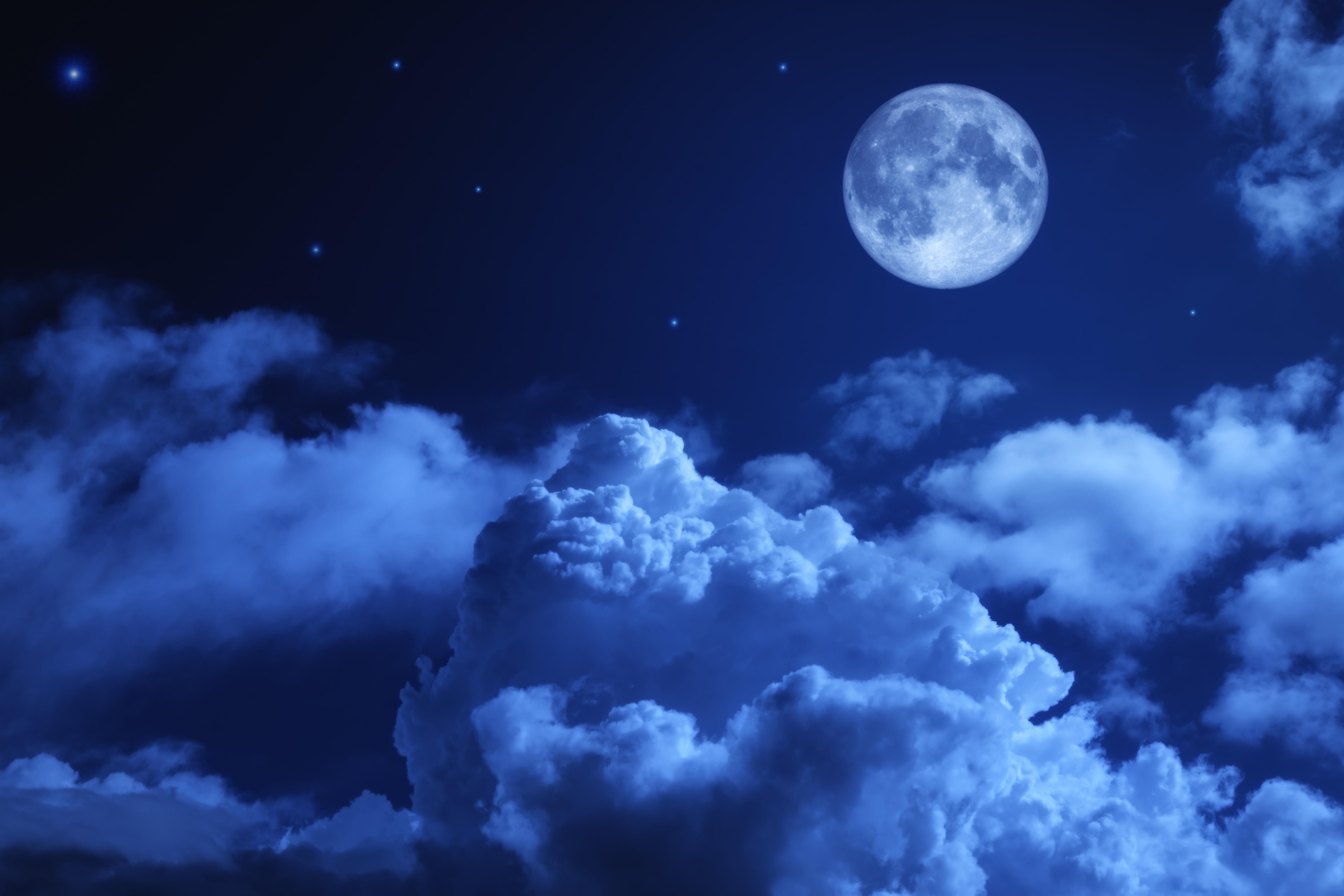 5255 x 3503 · jpeg - Moon Night Sky Clouds 5k, HD Nature, 4k Wallpapers, Images, Backgrounds ...