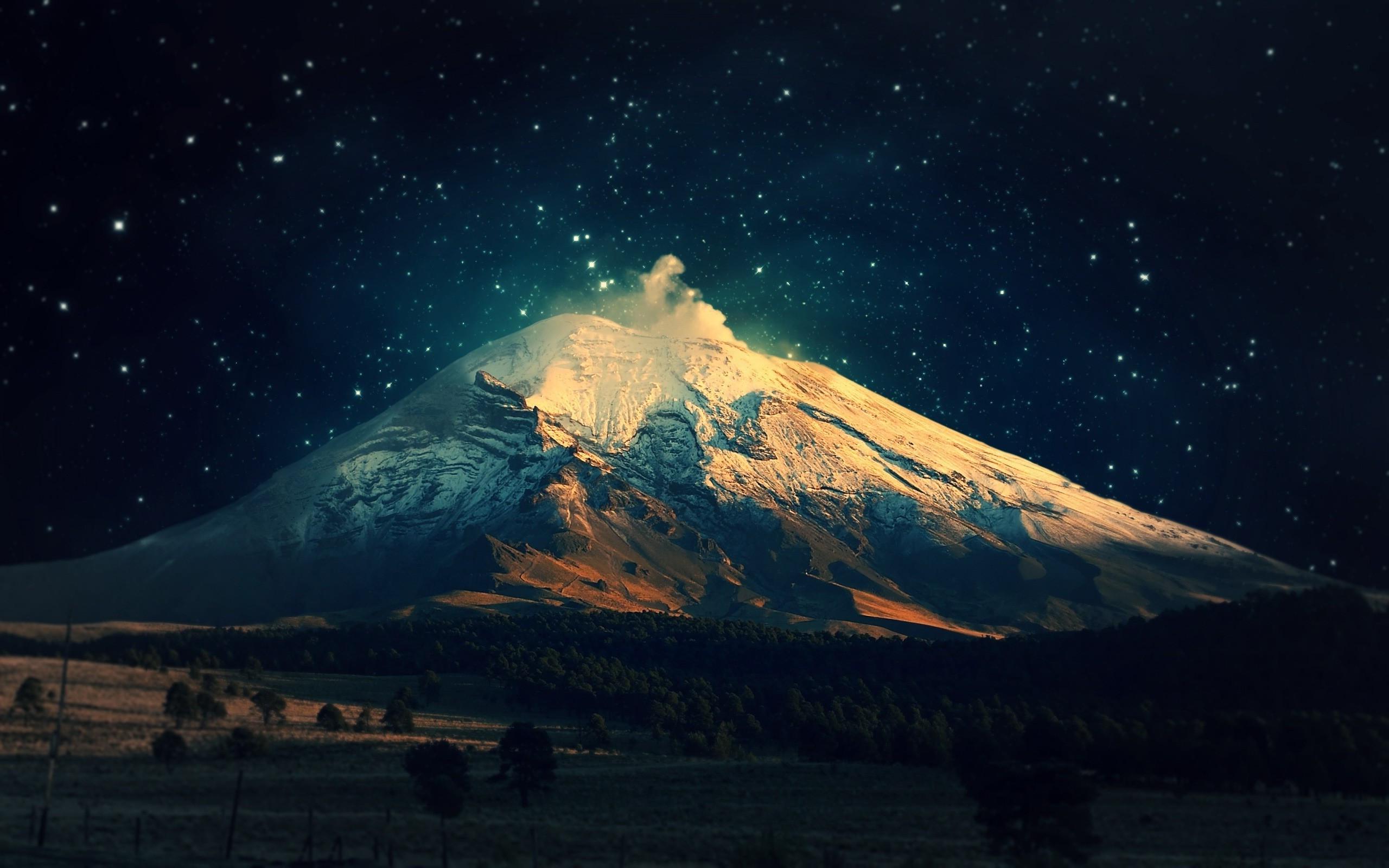 2560 x 1600 · jpeg - landscape, Night, Mountain Wallpapers HD / Desktop and Mobile Backgrounds