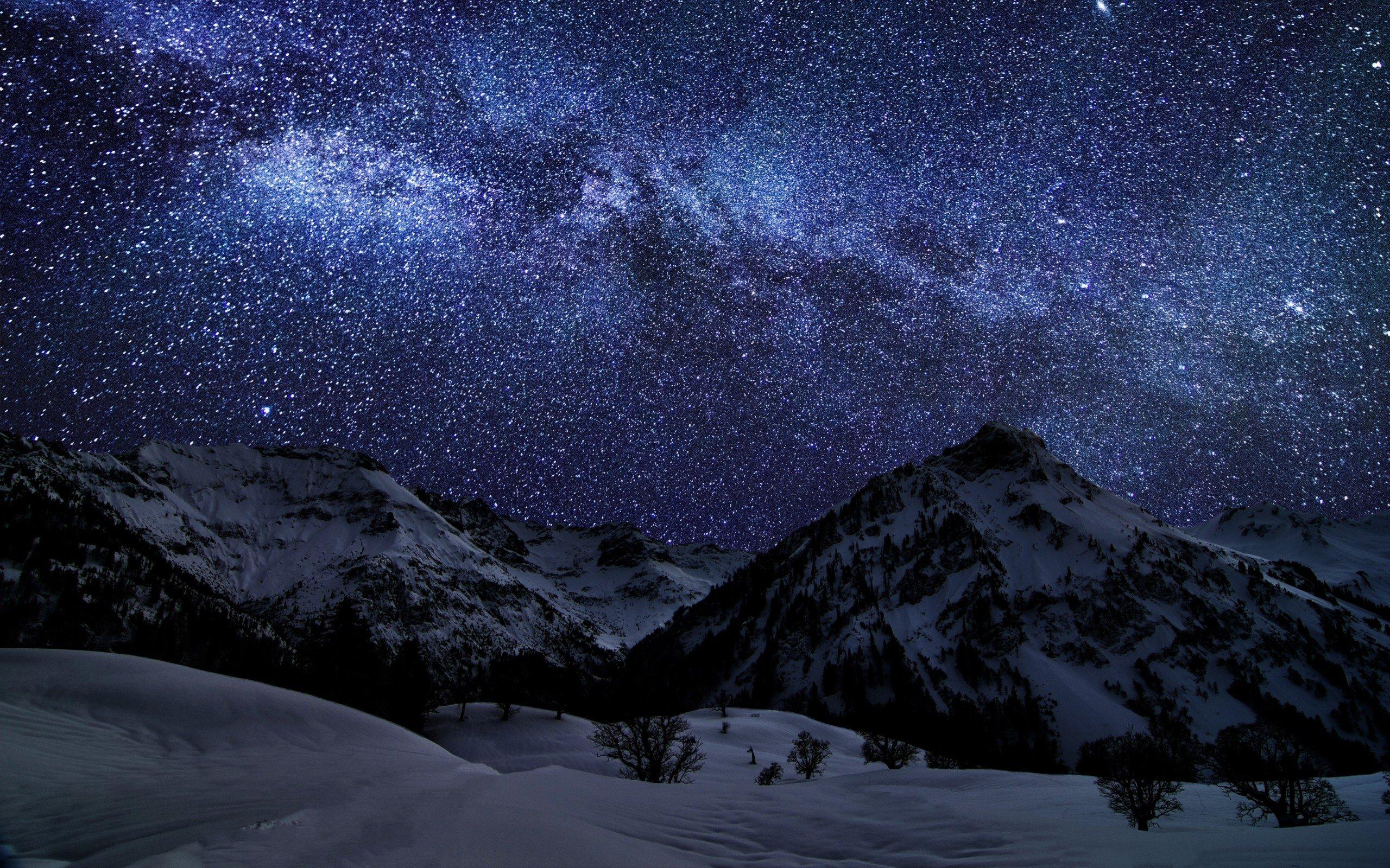 2560 x 1600 · jpeg - Free Starry Night HD Backgrounds | PixelsTalk