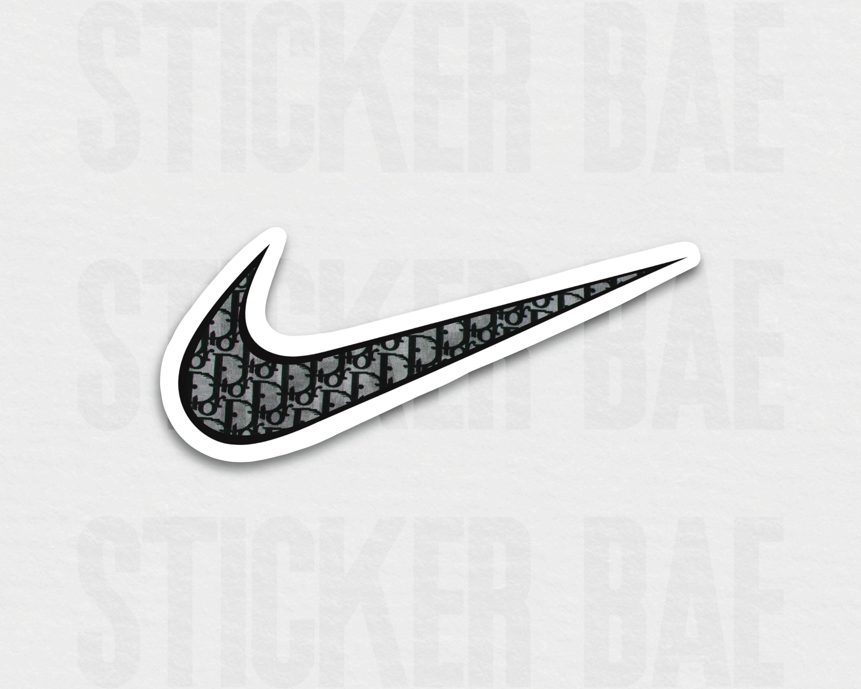 3000 x 2400 · jpeg - Nike Swoosh Air Dior Logo Die Cut Vinyl Matte or Glossy | Etsy