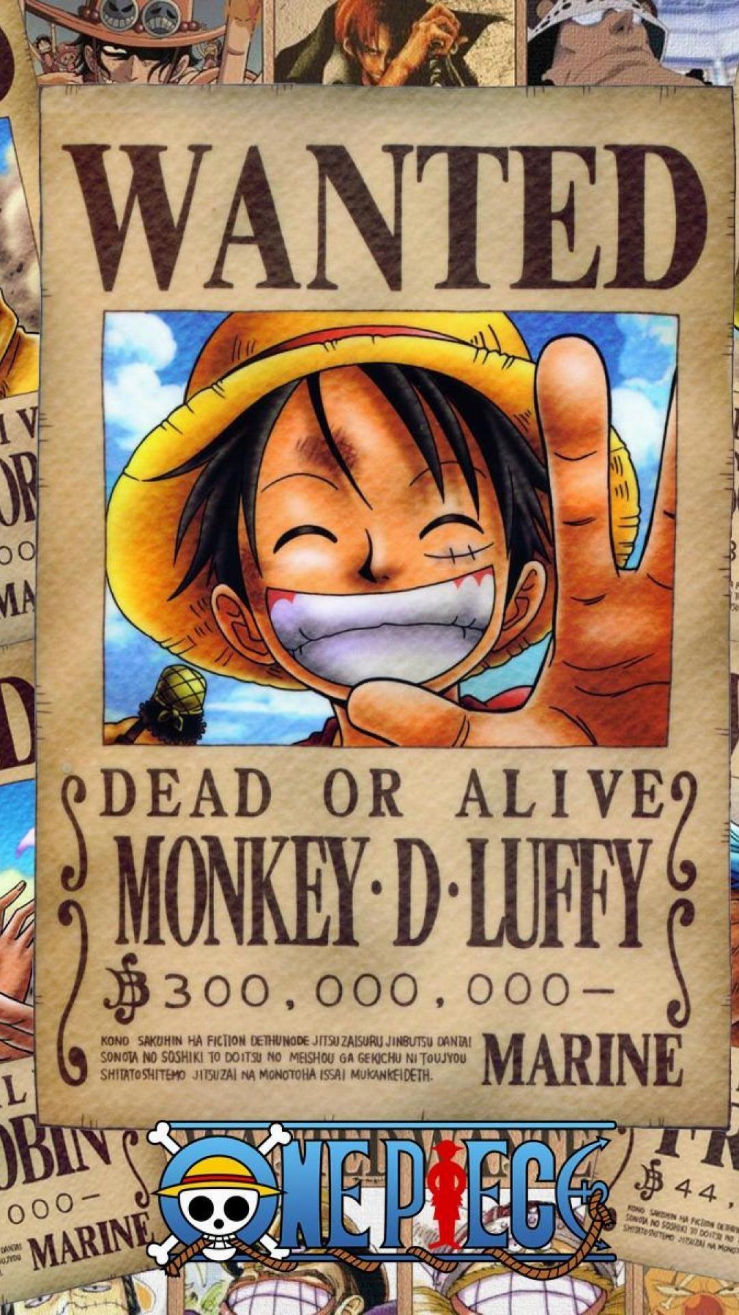 1080 x 1920 · jpeg - Download One Piece Wallpaper Wanted Poster Hd | Download Koleksi ...