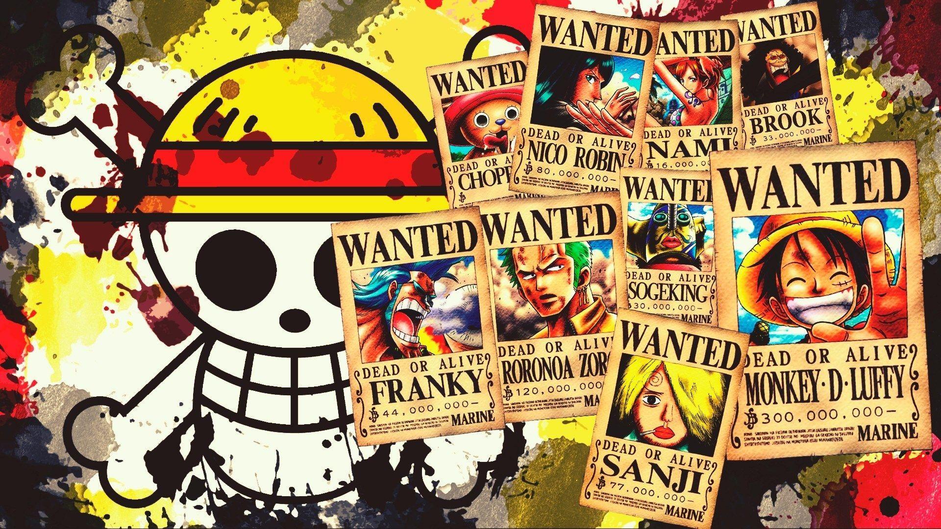1920 x 1080 · jpeg - One Piece Wanted Poster Wallpapers - Wallpaper Cave