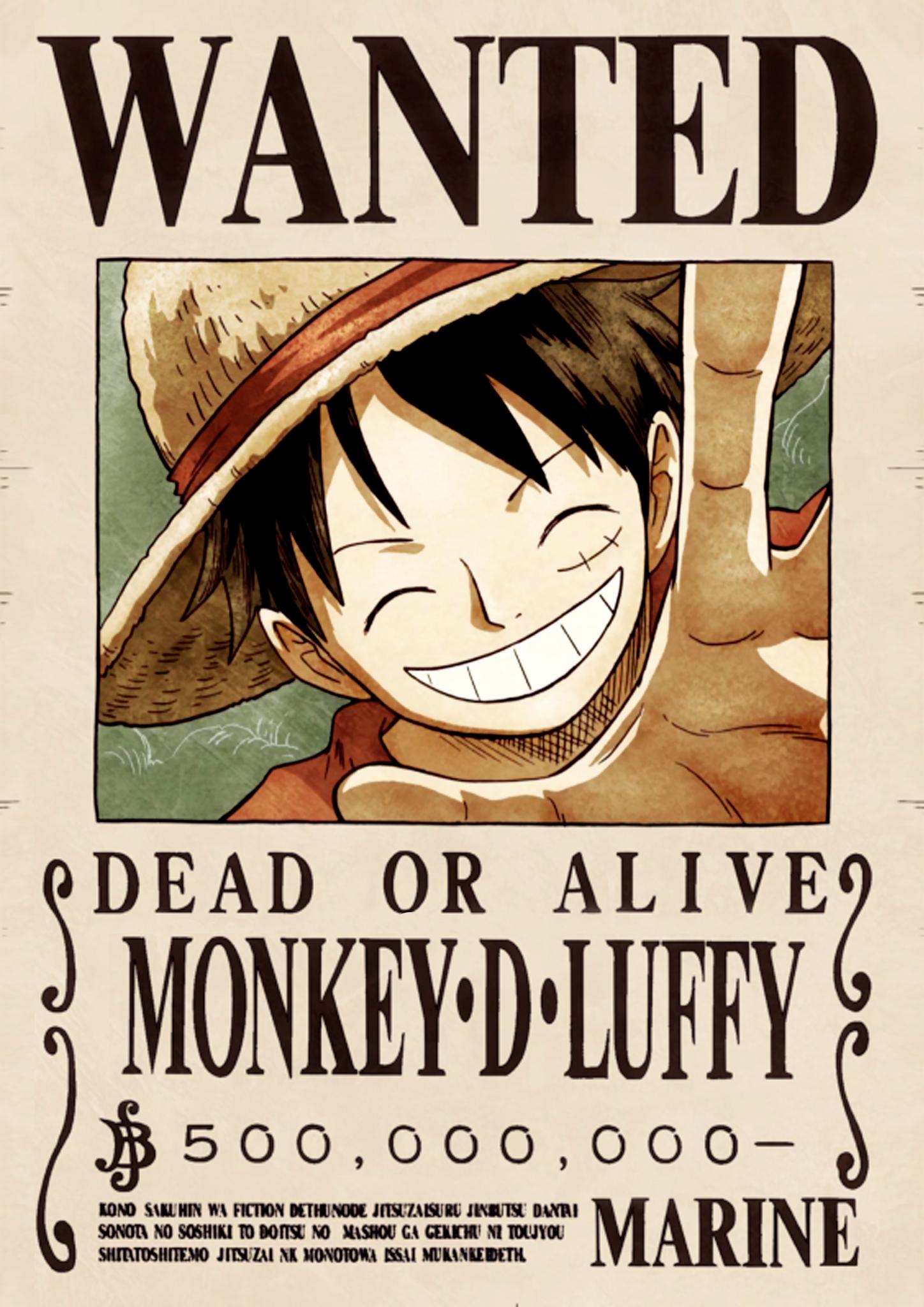 1448 x 2048 · png - One Piece Wanted Posters Download