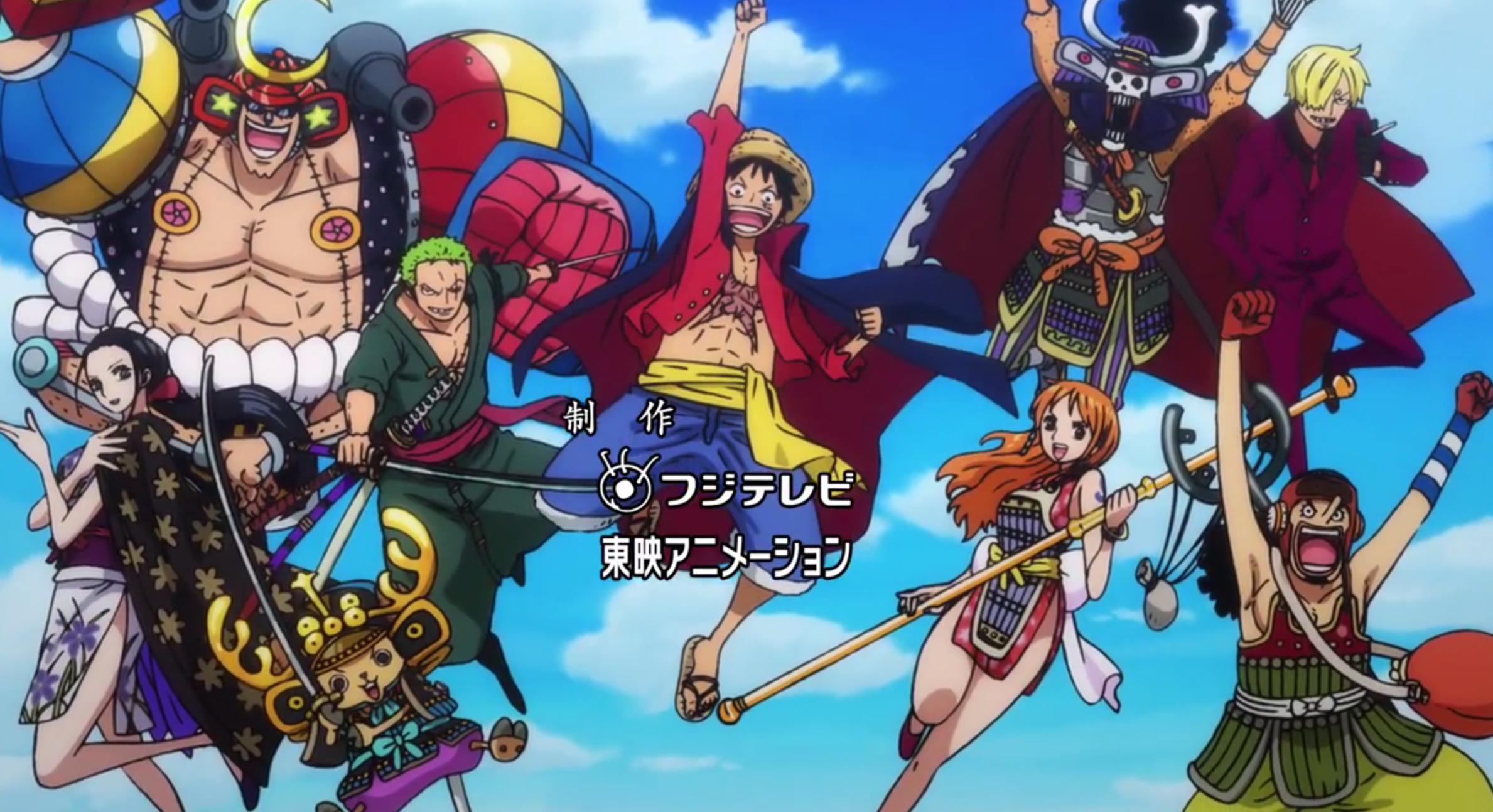 2378 x 1294 · png - Onigashima Straw Hat color schemes revealed in the new opening! | One ...