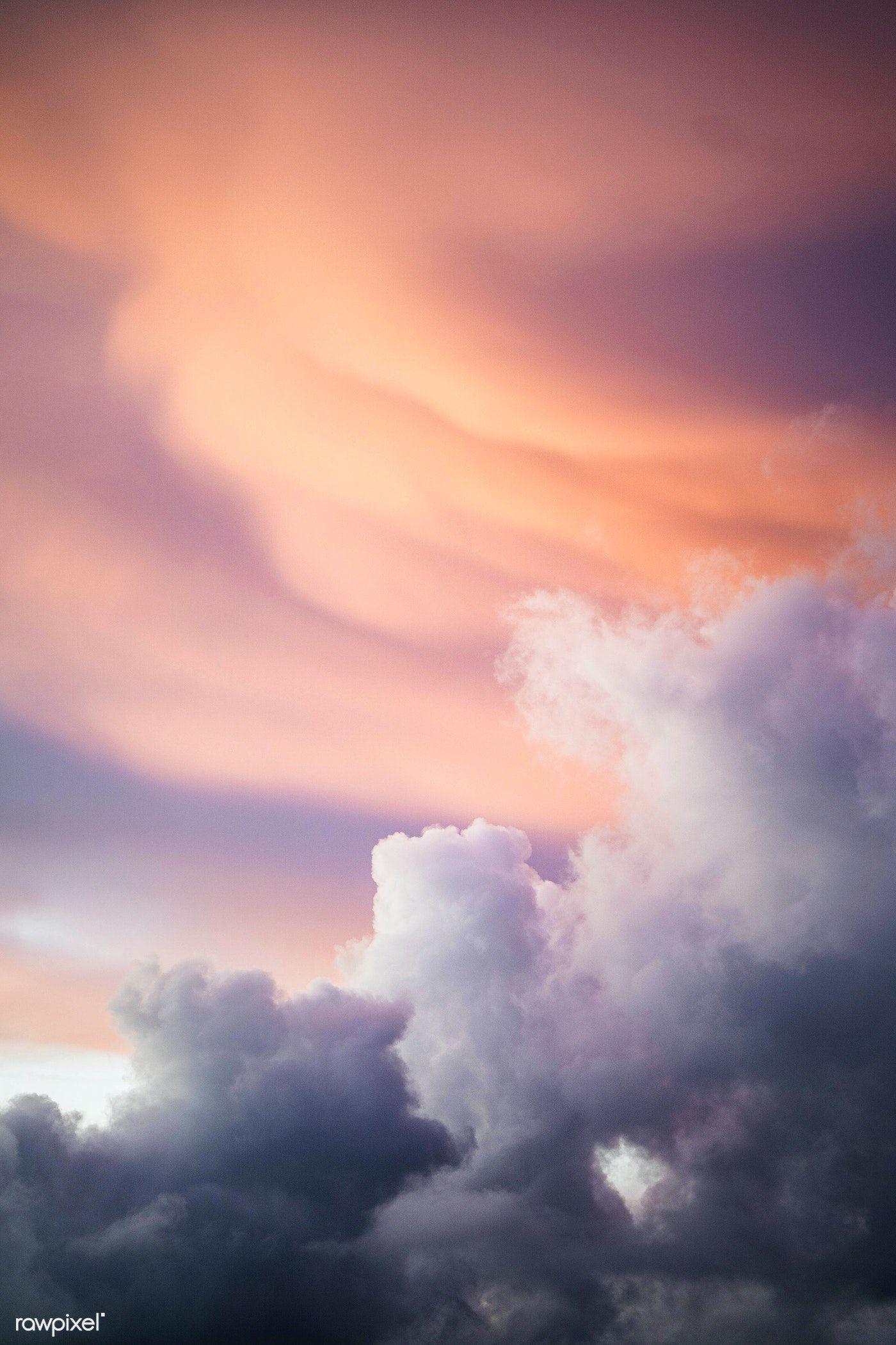 1400 x 2100 · jpeg - Download premium image of Pastel cloudy sky background 1233476 | Night ...