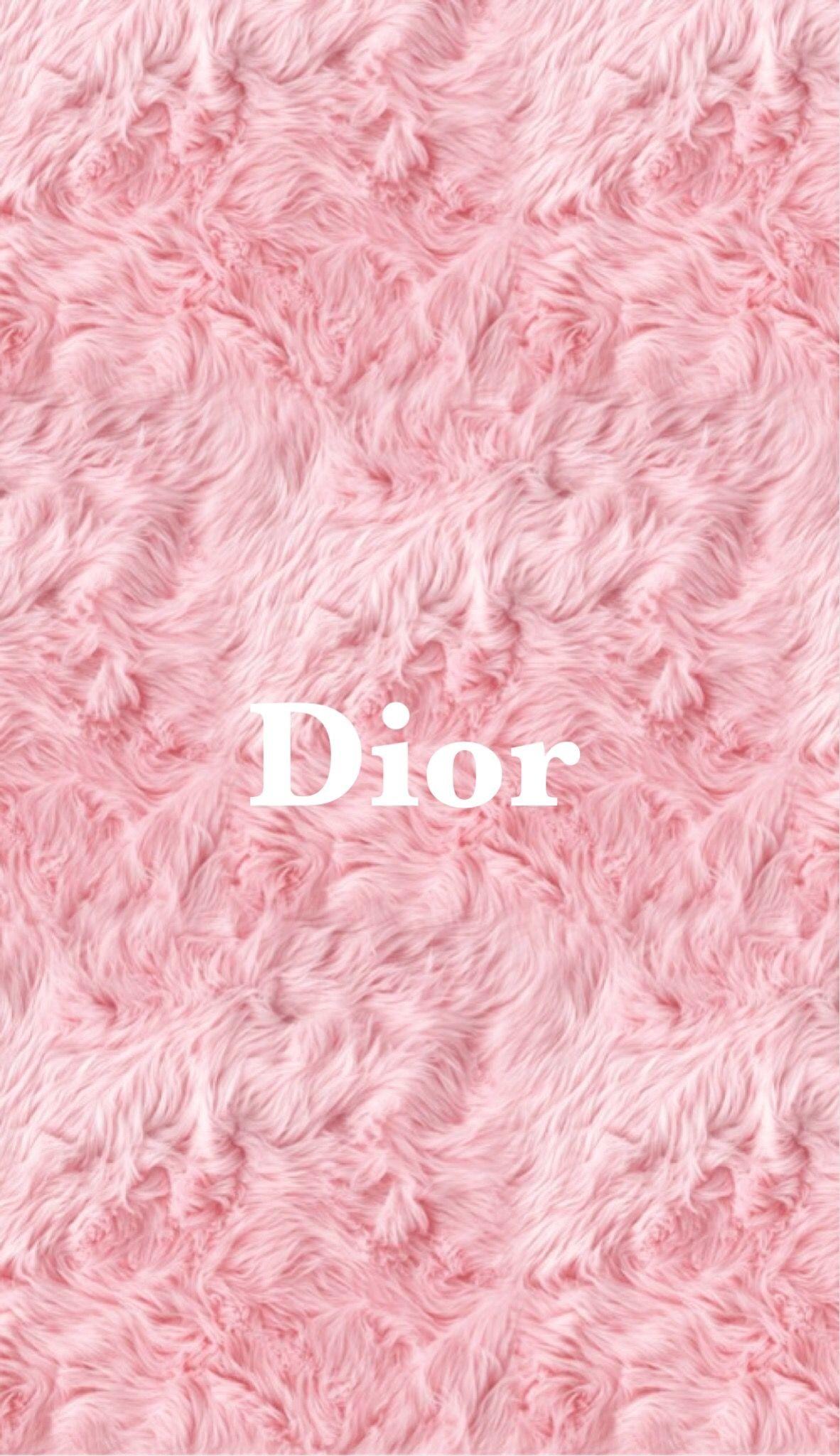 1182 x 2048 · jpeg - Pink Dior Print Wallpaper | Biajingan Wall