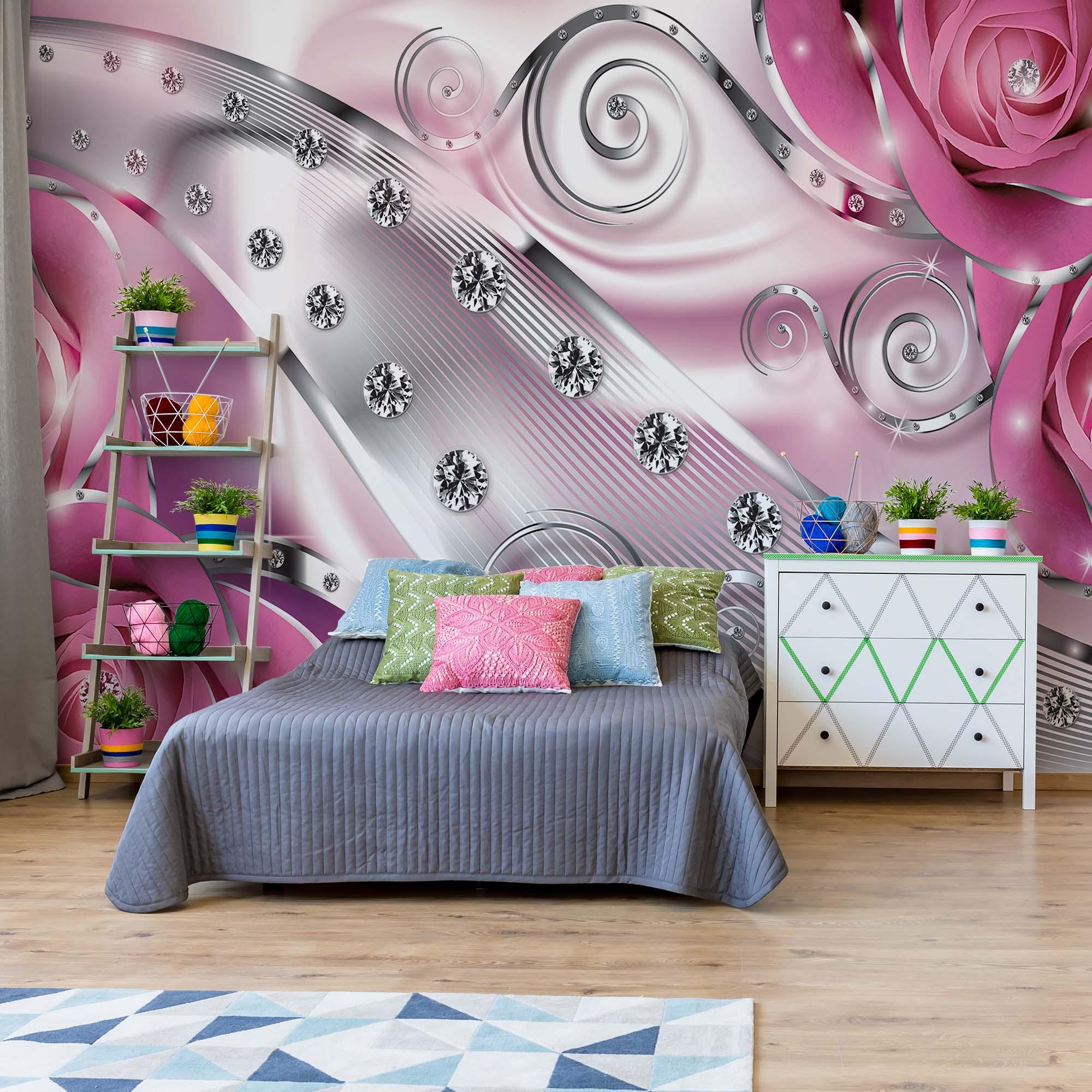2000 x 2000 · jpeg - Wall mural photo wallpapers pink abstract| Homewallmurals Shop