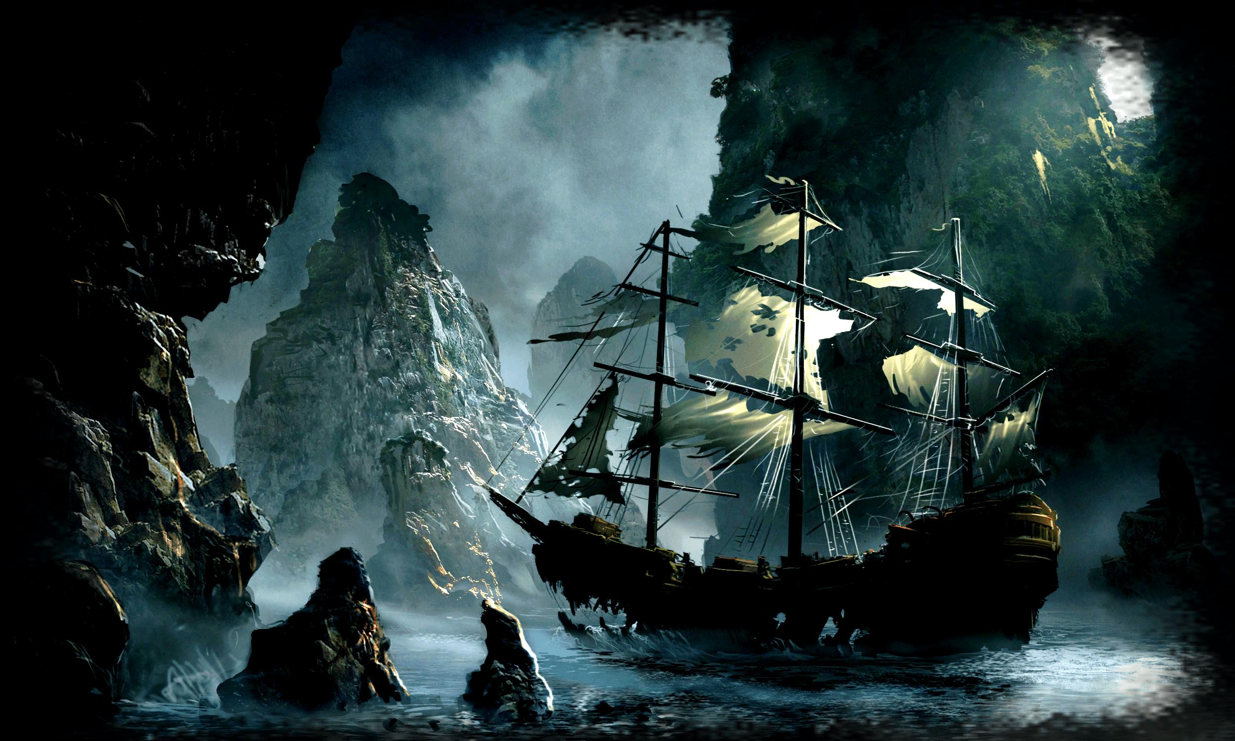 2500 x 1500 · png - Pirate Ships Wallpapers - Wallpaper Cave