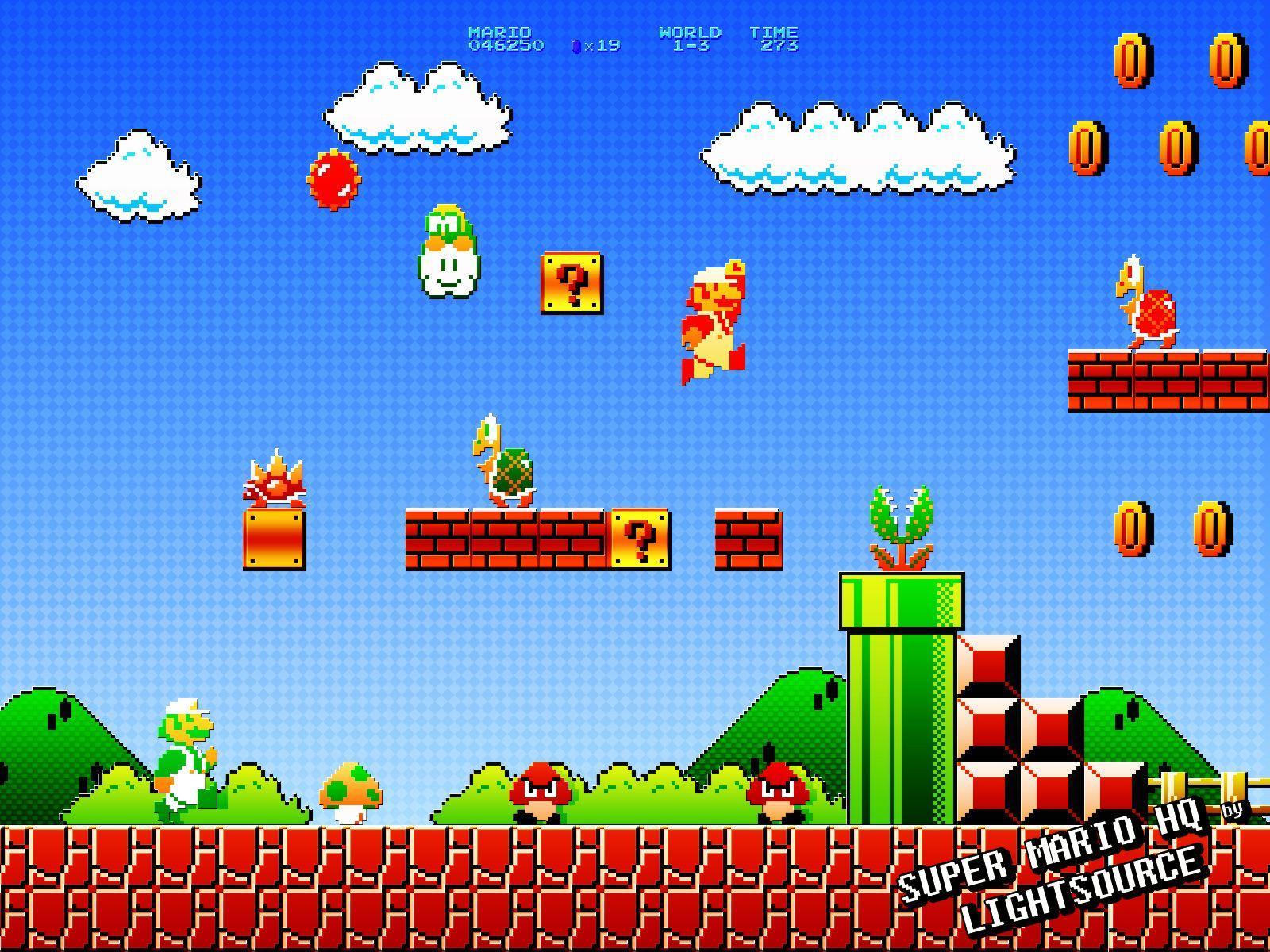 1600 x 1200 · jpeg - Super Mario Pixel Backgrounds - Wallpaper Cave