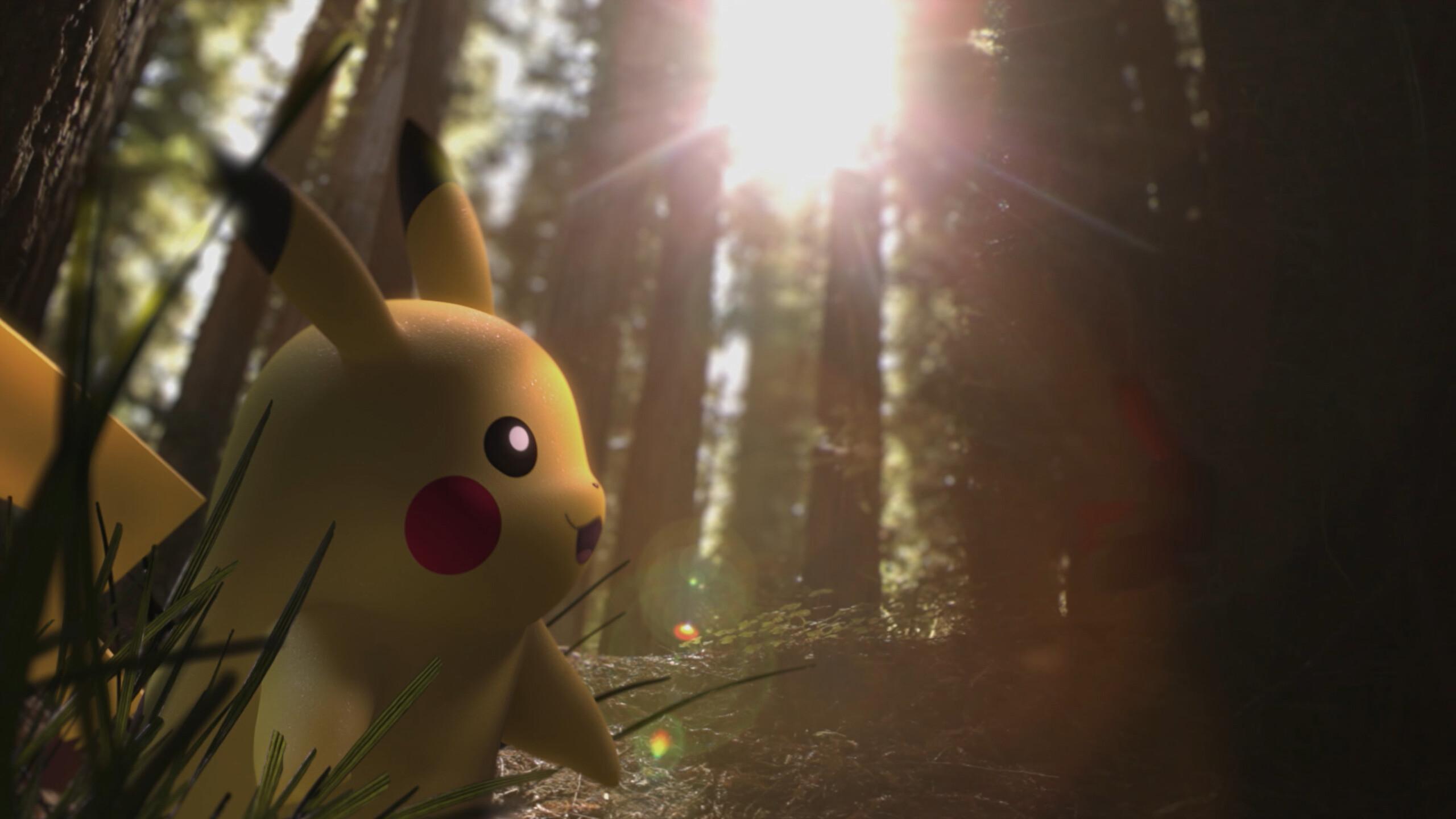 2560 x 1440 · jpeg - 2560x1440 Pikachu In Forest 1440P Resolution HD 4k Wallpapers, Images ...