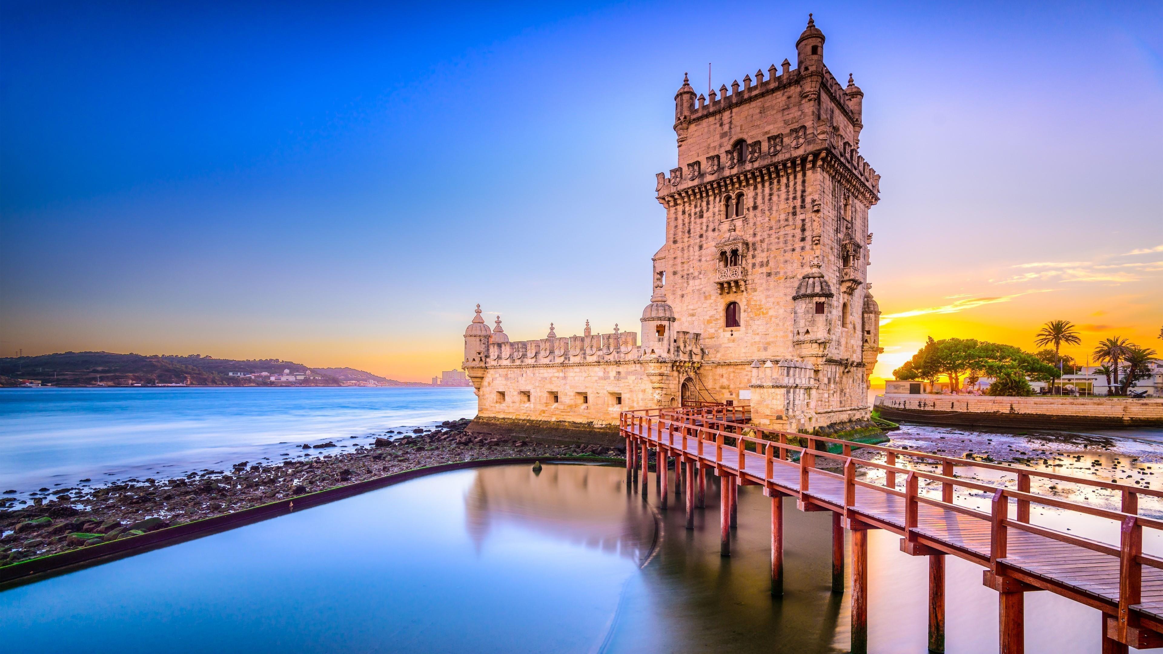 3840 x 2160 · jpeg - Belem Tower in Lisbon Tourist Attraction Portugal 4K Wallpapers | HD ...