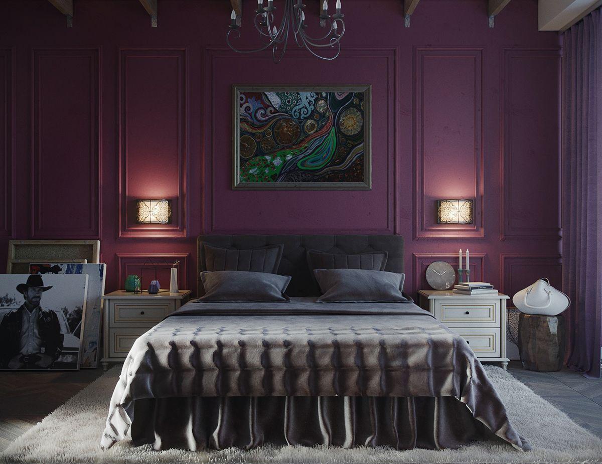 1200 x 925 · jpeg - 8+ Room Inspirationen Schlafzimmer Lila in 2020 (With images) | Purple ...