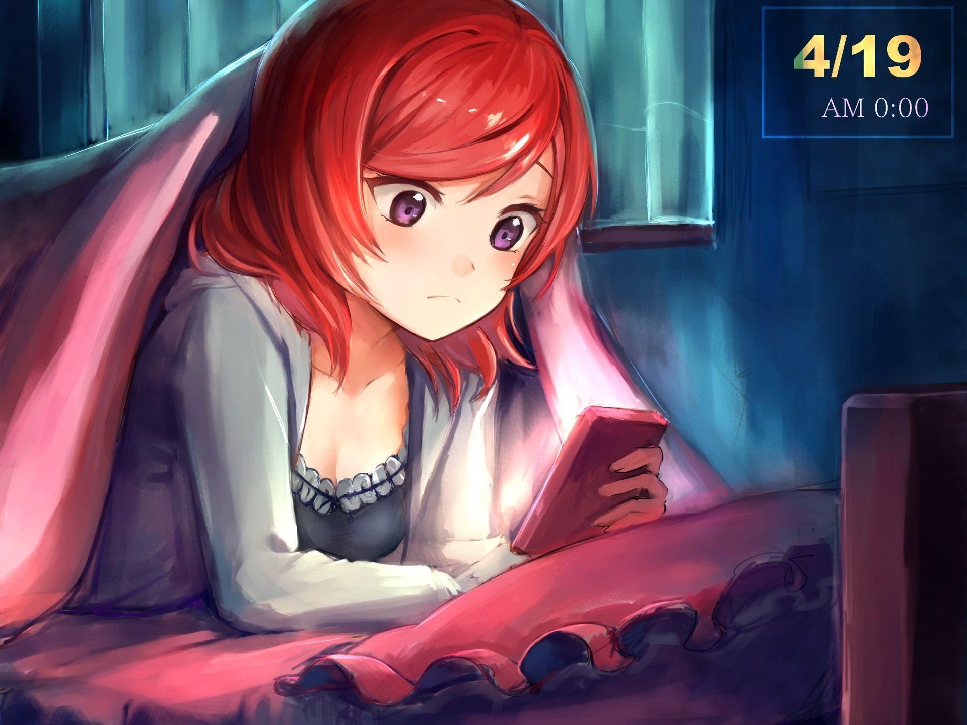 1920 x 1440 · jpeg - Red Hair Anime Wallpapers - Wallpaper Cave