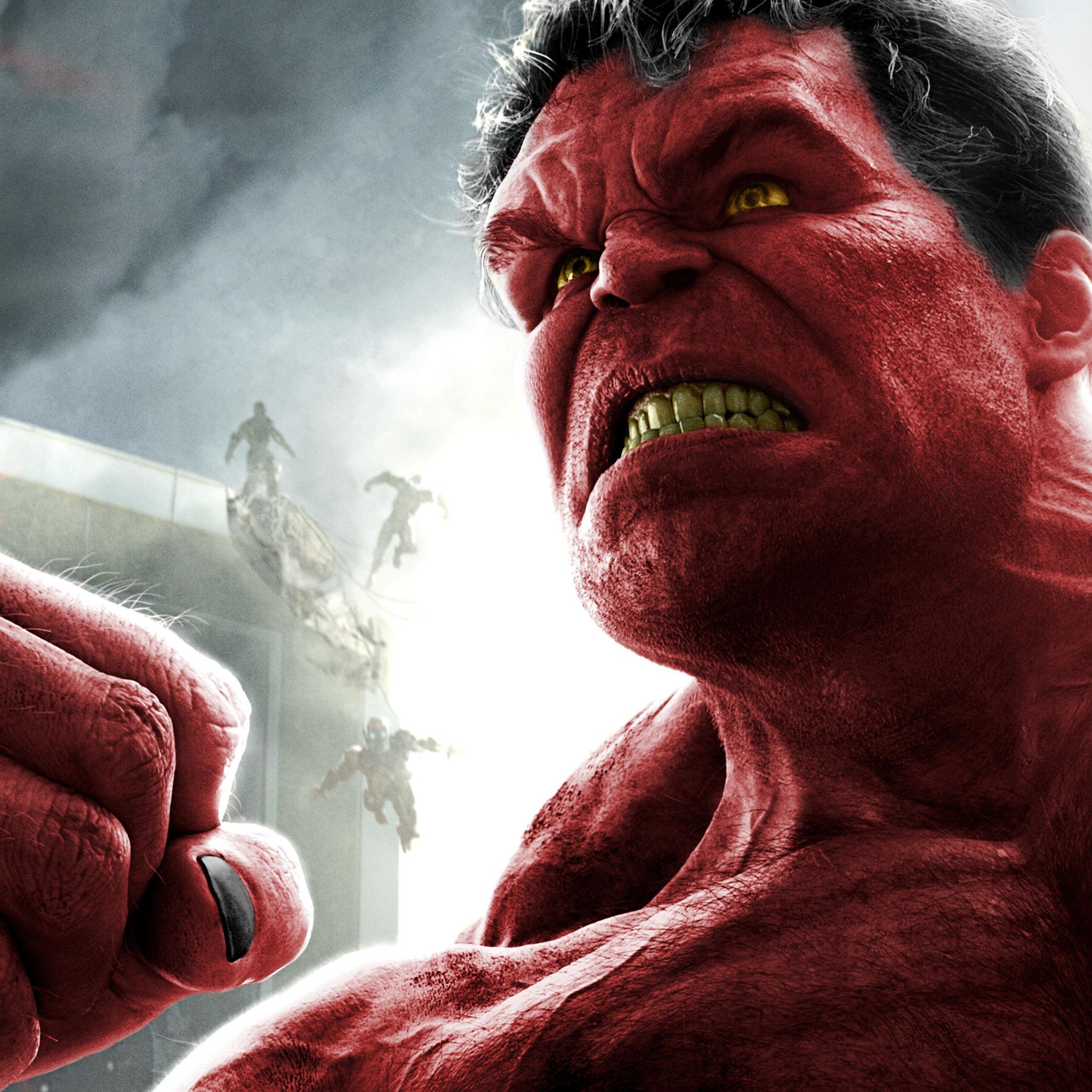 2048 x 2048 · jpeg - 2048x2048 Red Hulk 8k Ipad Air HD 4k Wallpapers, Images, Backgrounds ...