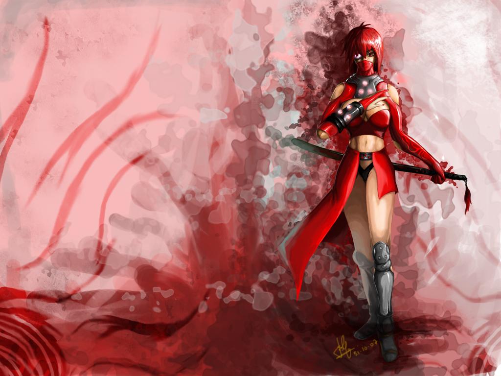 1024 x 768 · jpeg - Image - Red Ninja wallpaper by Joshimaru.jpg - DragonVale Wiki