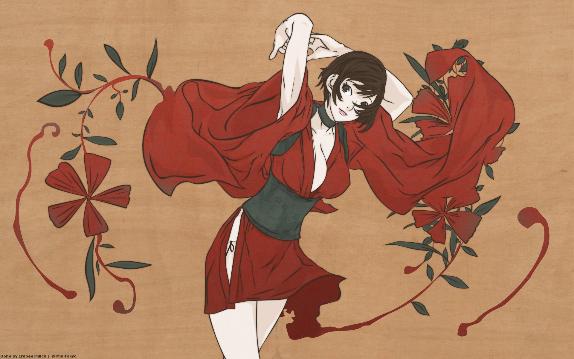 1920 x 1200 · jpeg - Red Ninja Wallpaper: The Flower of Carnage - Minitokyo