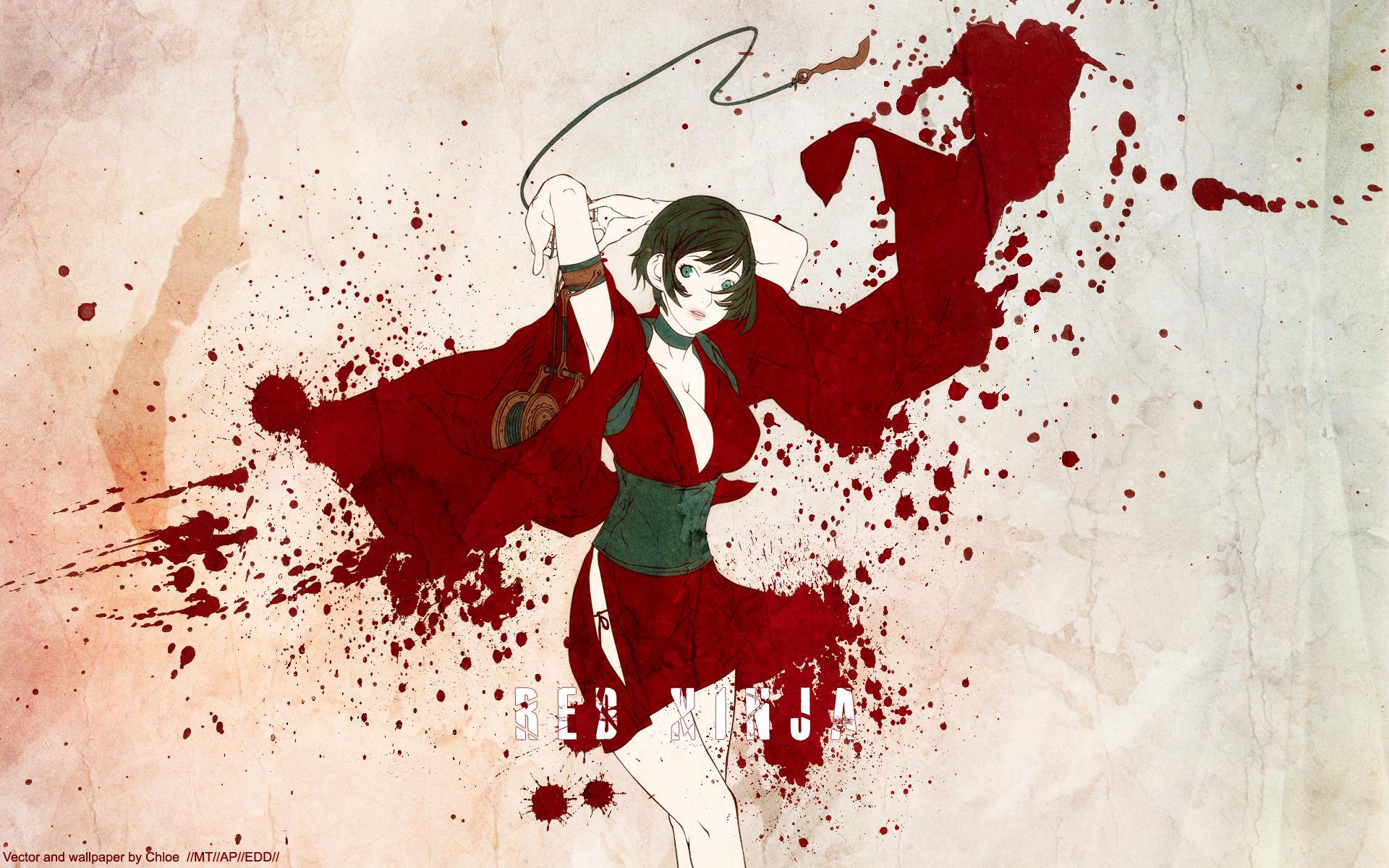 1920 x 1200 · jpeg - anime Girls, Red Ninja Wallpapers HD / Desktop and Mobile Backgrounds