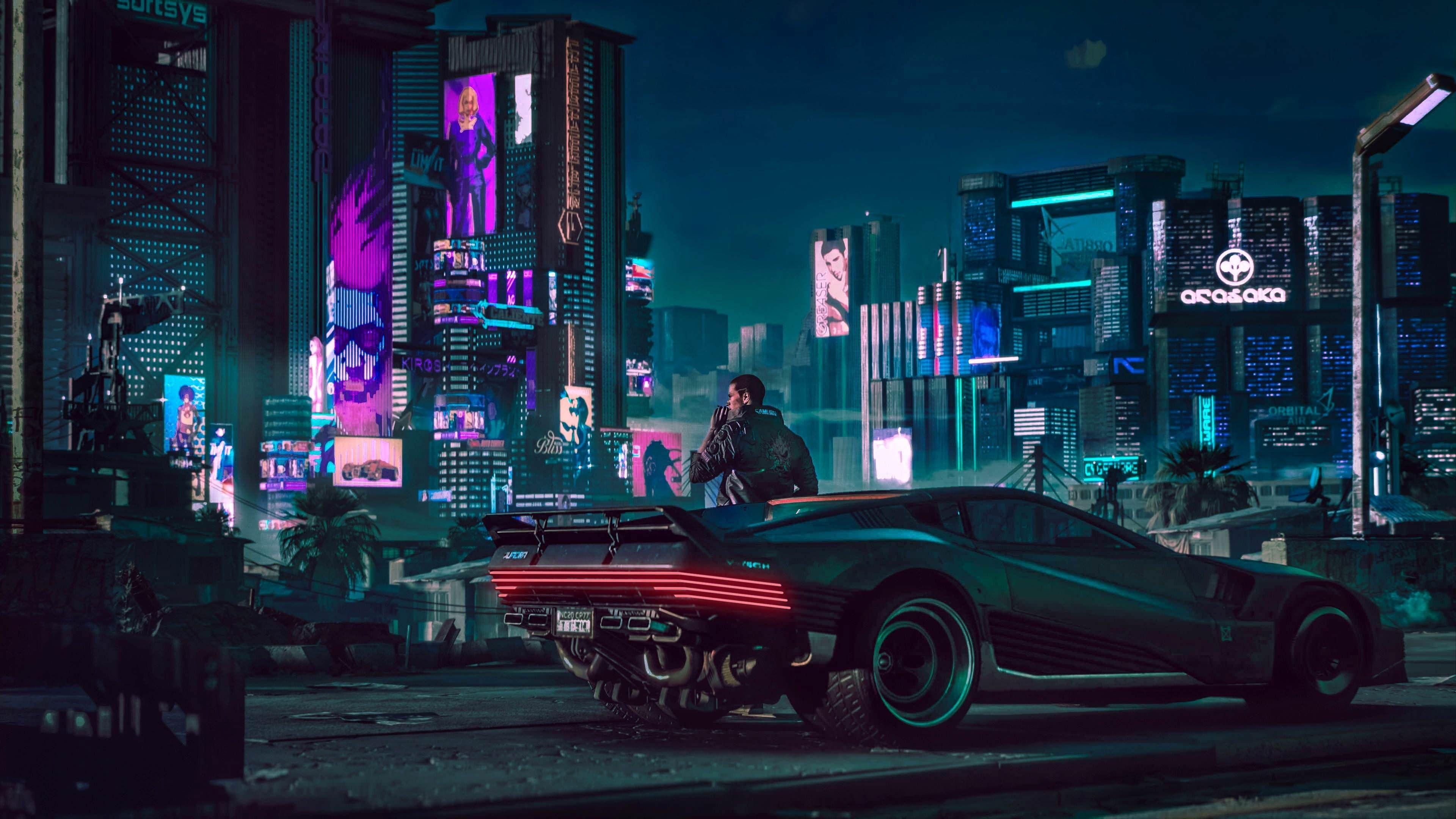 3840 x 2160 · jpeg - Cyberpunk Car 4K wallpaper | Futuristic city, Cyberpunk 2077, Cyberpunk ...