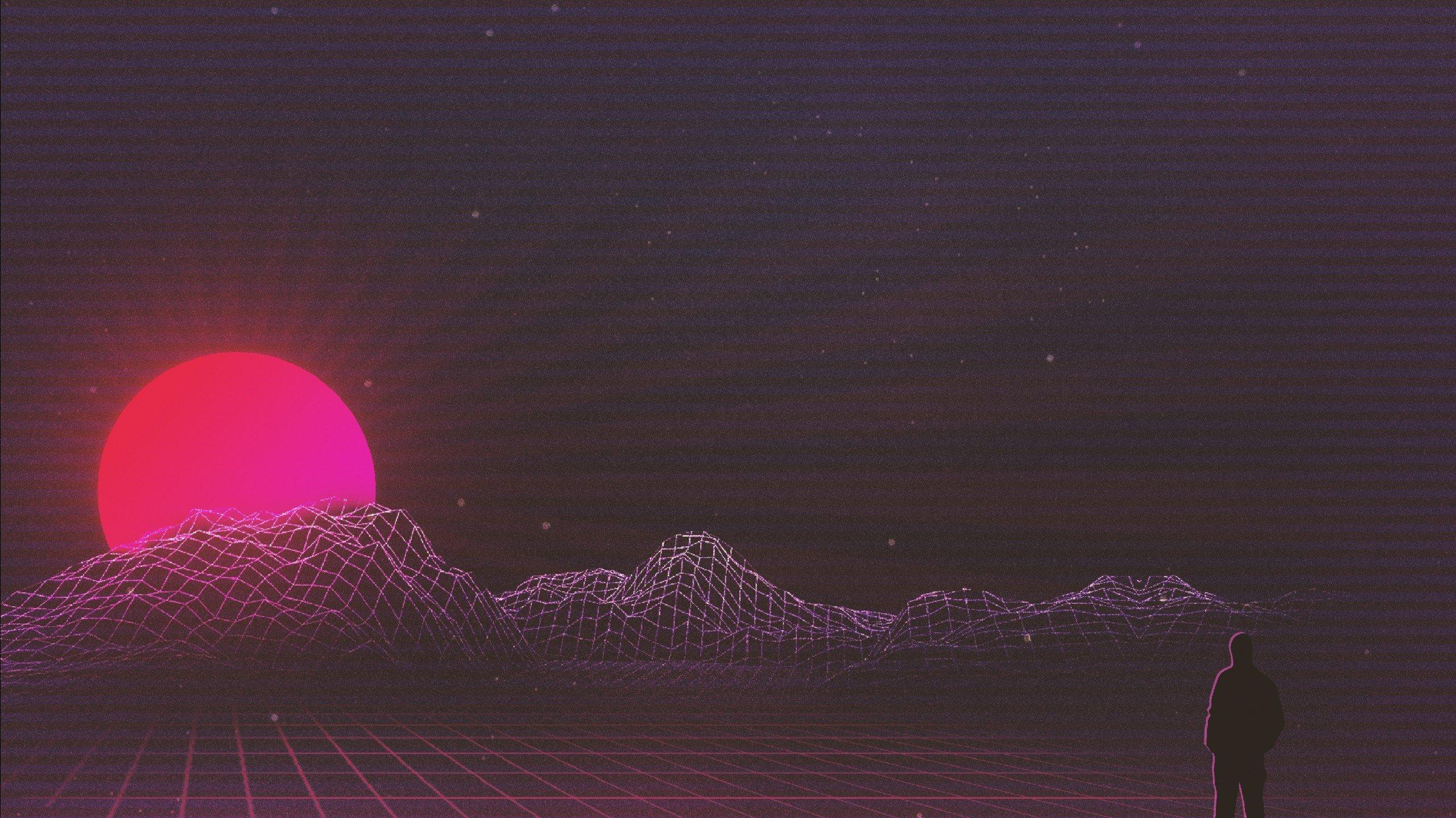 2560 x 1440 · jpeg - Sunset RetroWave HD wallpaper