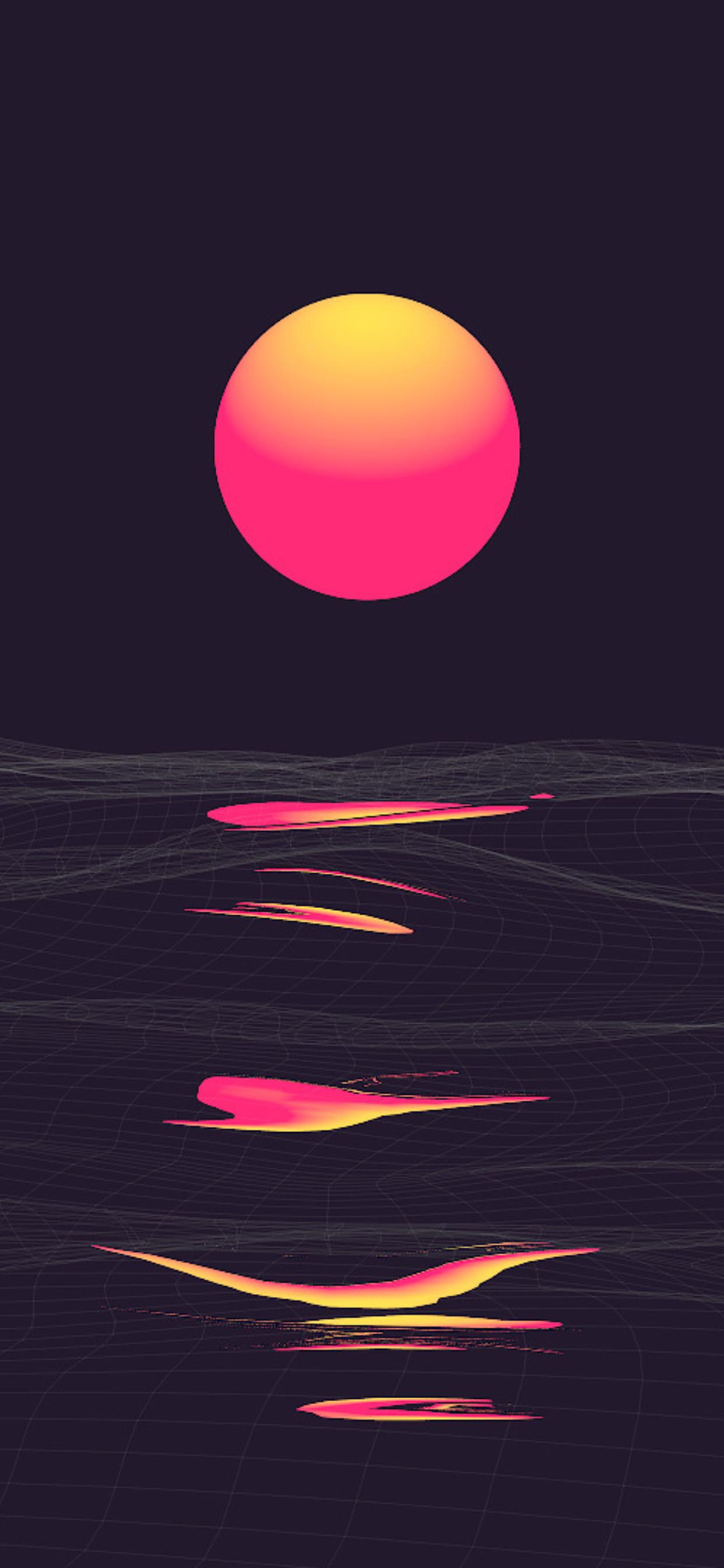 1242 x 2688 · jpeg - 1242x2688 Pink Retrowave Sunset Iphone XS MAX HD 4k Wallpapers, Images ...