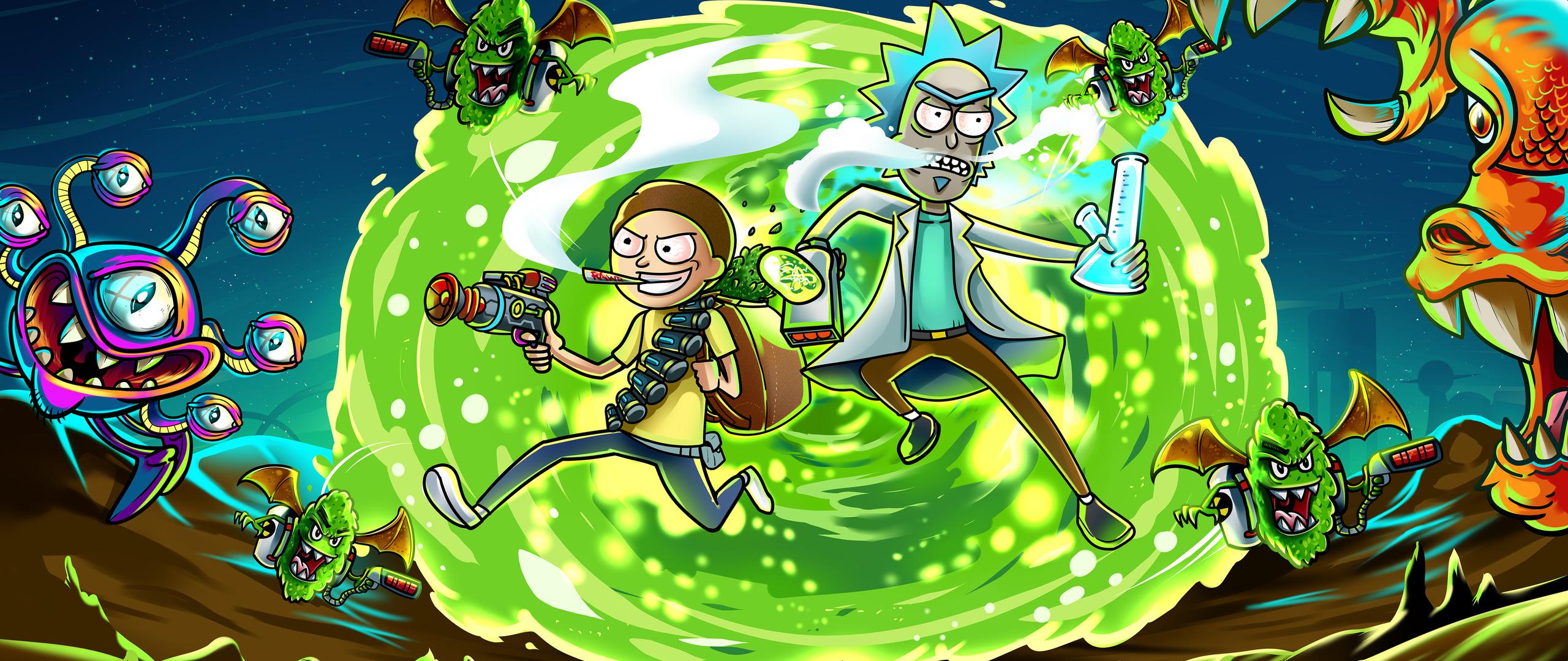 2560 x 1080 · jpeg - 2560x1080 Rick And Morty In Another Dimension Illustration 2560x1080 ...