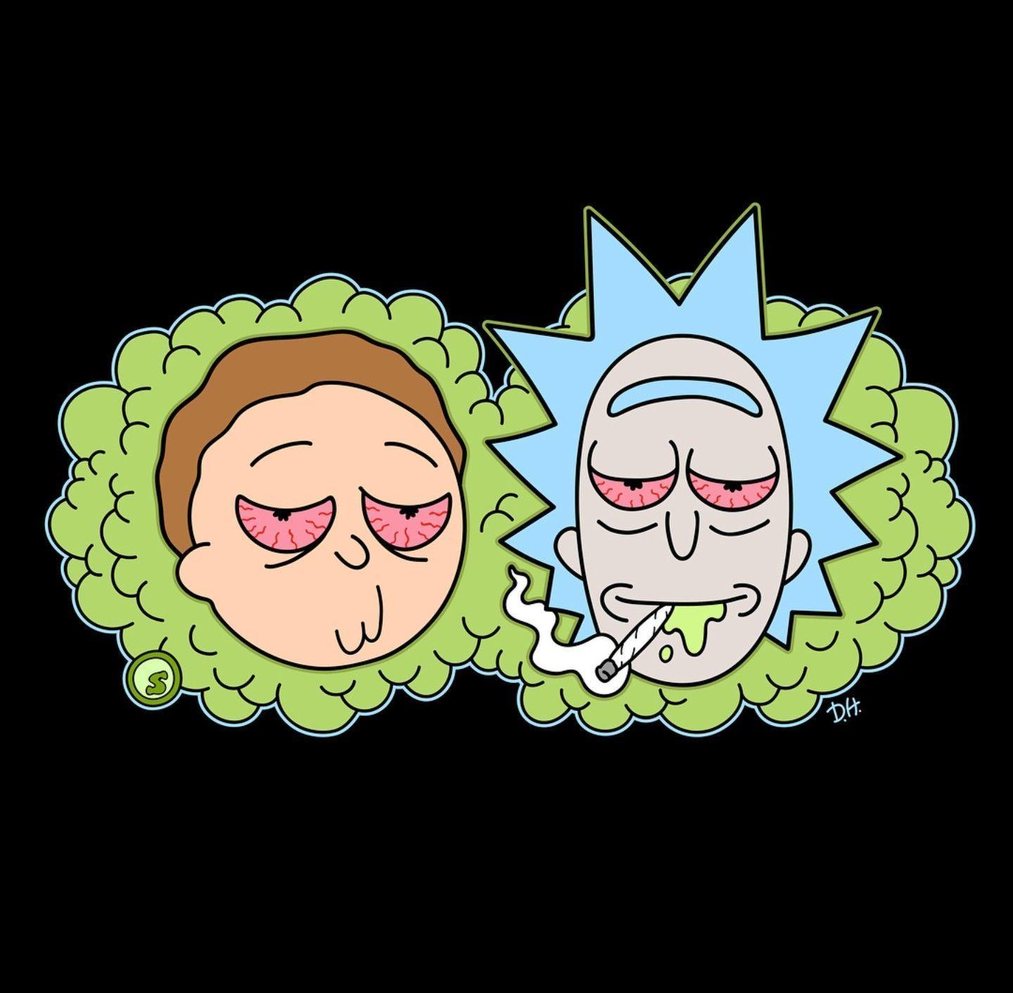 1440 x 1412 · jpeg - Rick And Morty Weed Wallpapers - Wallpaper Cave
