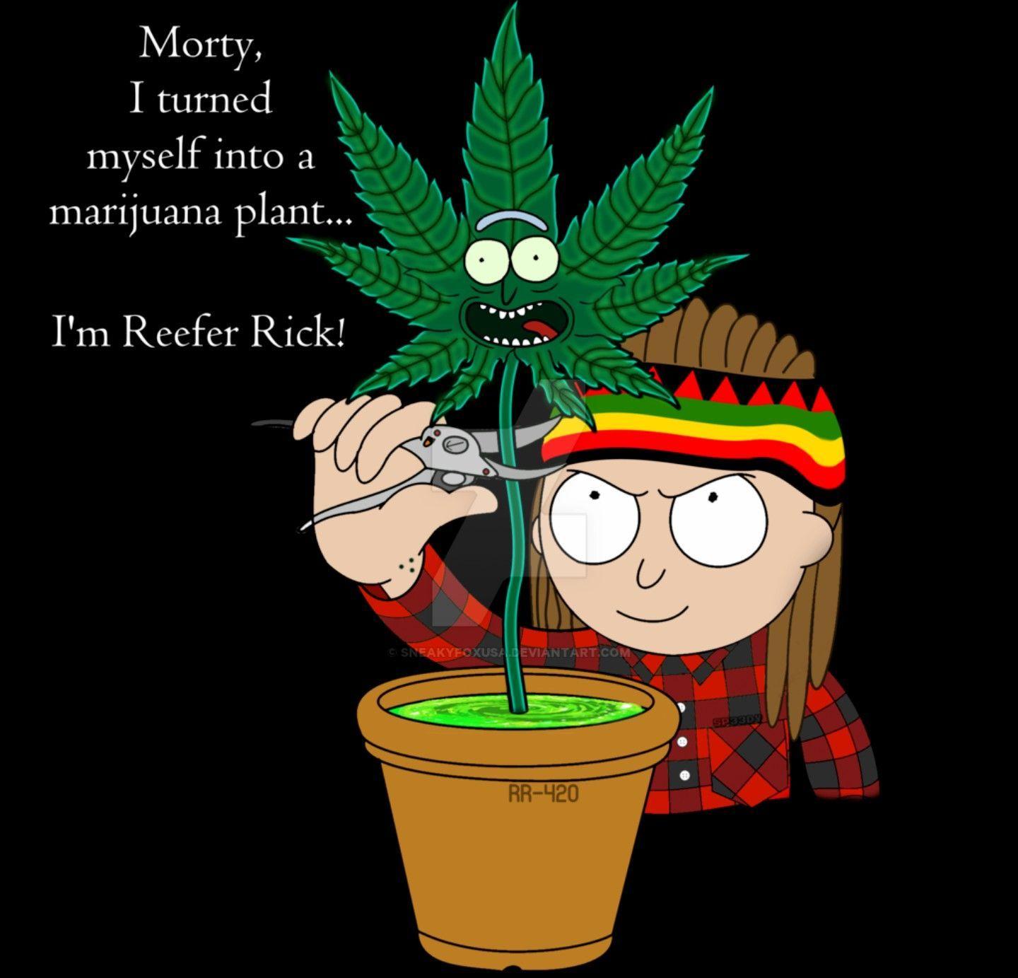 1440 x 1383 · jpeg - Rick And Morty Weed Wallpapers - Wallpaper Cave