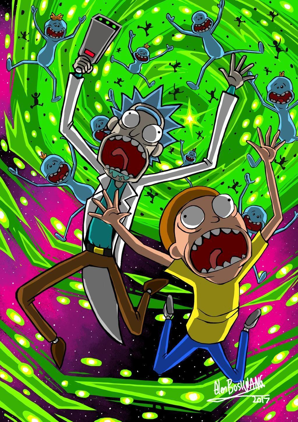 1024 x 1449 · jpeg - Rick And Morty Weed Wallpapers - Wallpaper Cave