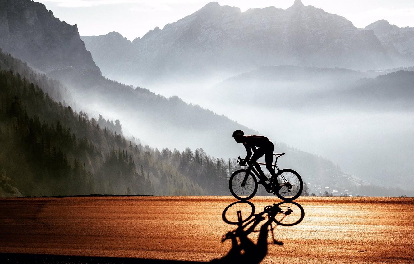 1332 x 850 · jpeg - Wallpaper road, mountains, nature, athlete, cyclist, road bike images ...