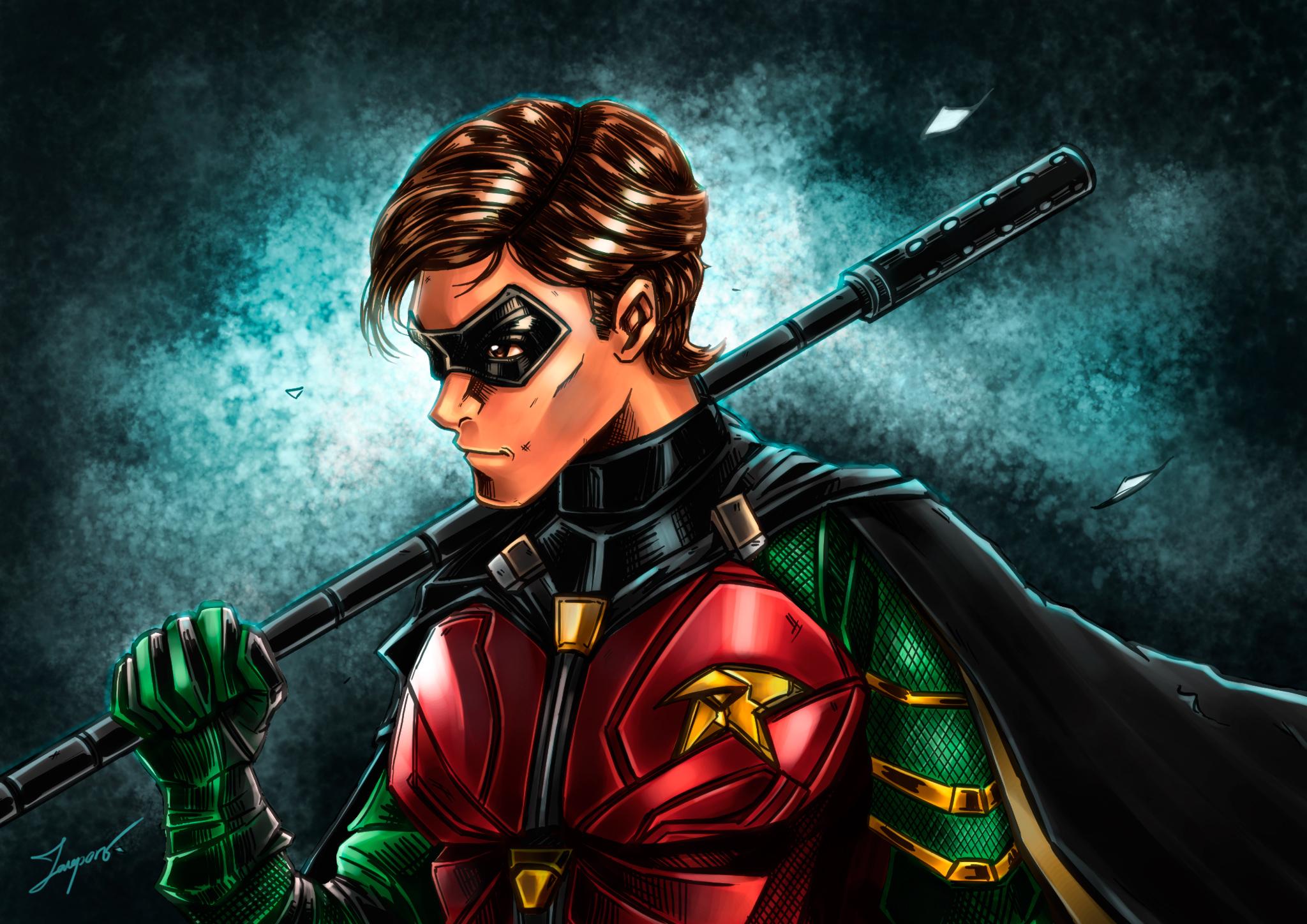 2048 x 1448 · jpeg - Robin Titans Artwork, HD Superheroes, 4k Wallpapers, Images ...