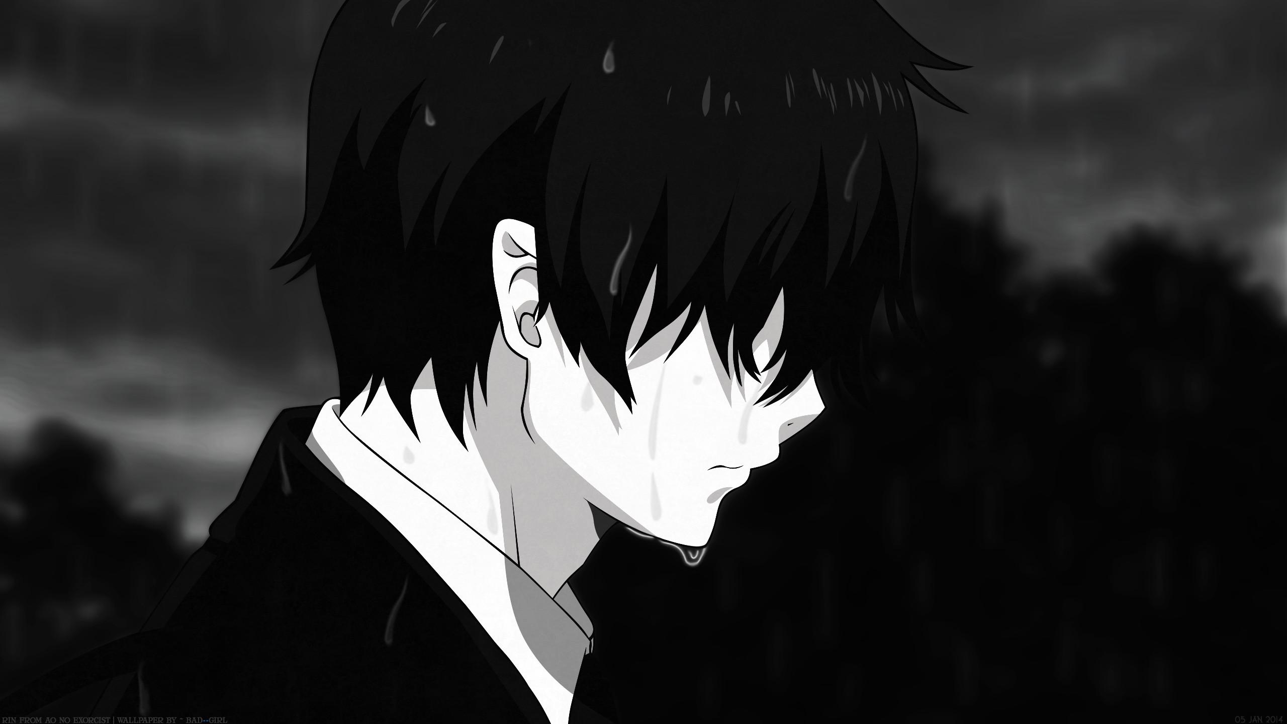 2560 x 1440 · jpeg - Sad Anime Boy Wallpaper 1 WallpaperTag