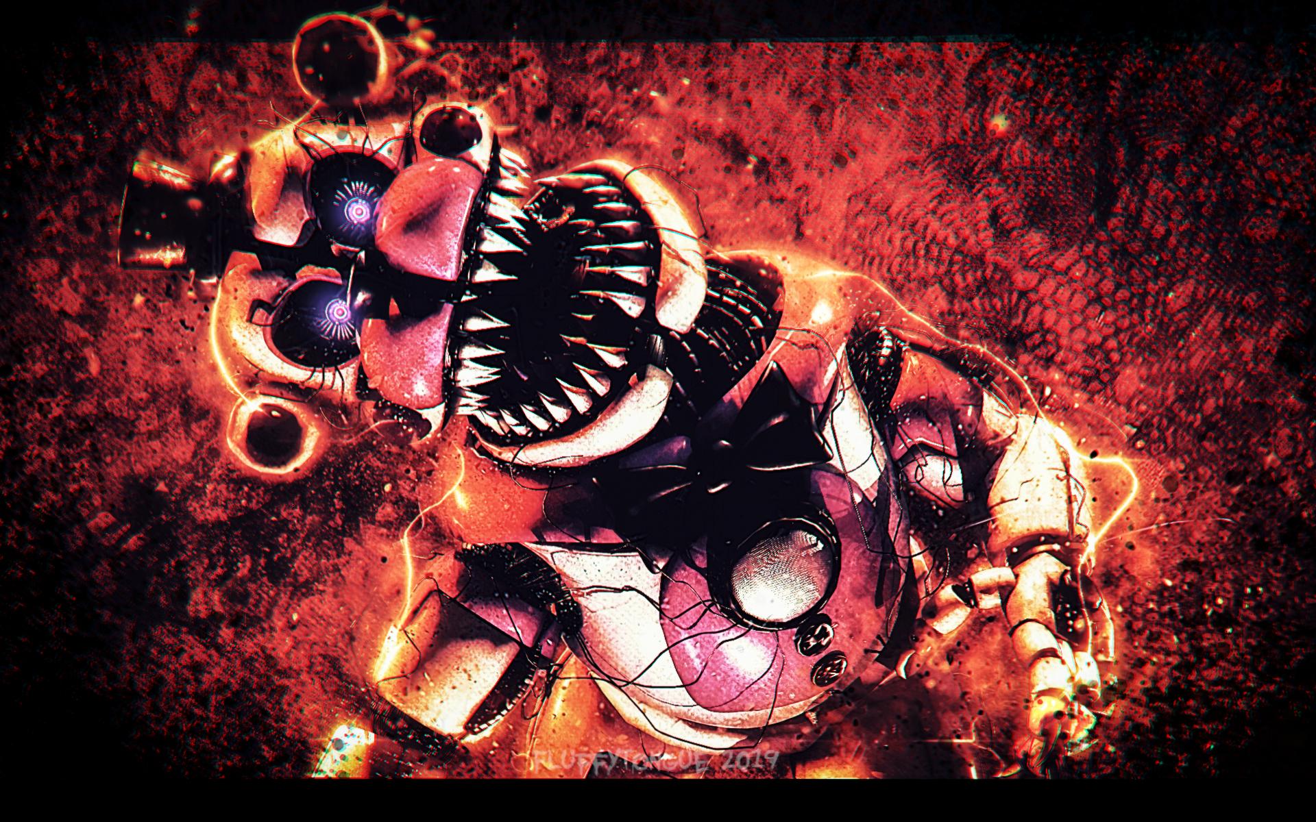 1920 x 1200 · png - Nightmare Funtime Freddy | Wallpaper FNAF | C4D by FluffyTongue on ...