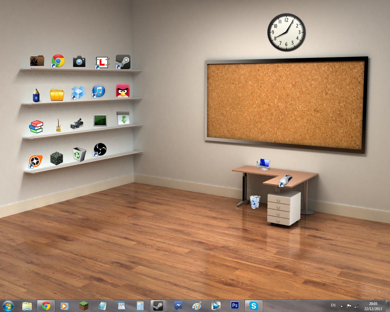 1280 x 1024 · png - Desk and Shelves Desktop Wallpaper - WallpaperSafari