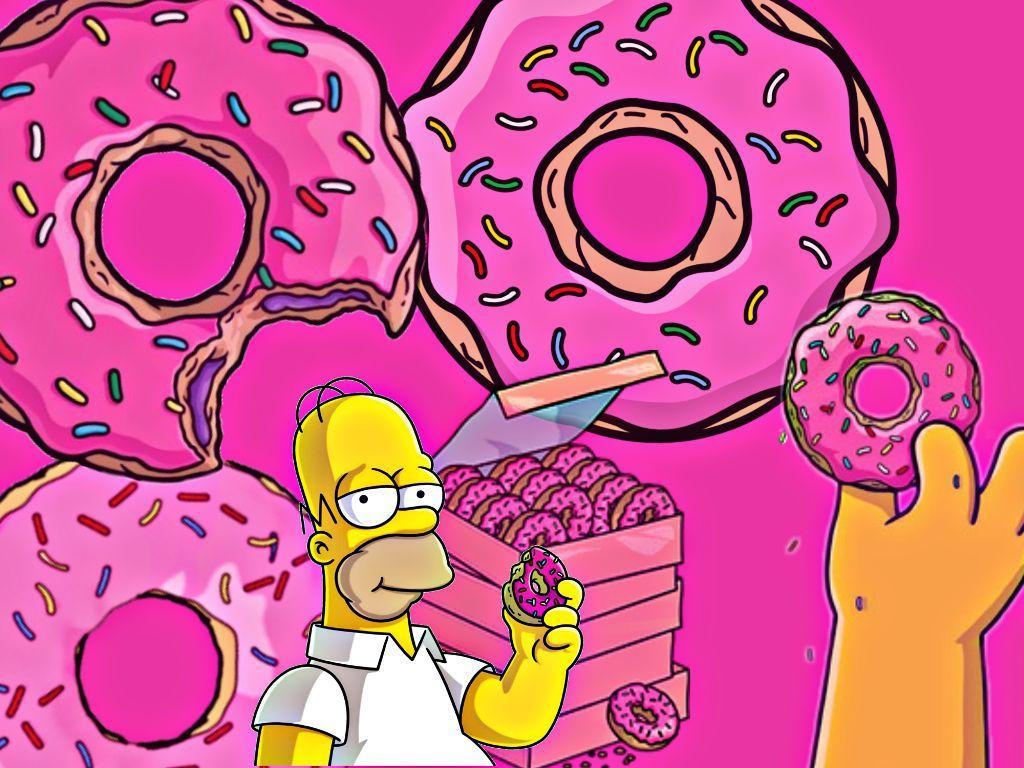 1024 x 768 · jpeg - Homer Donuts Wallpapers - Top Free Homer Donuts Backgrounds ...
