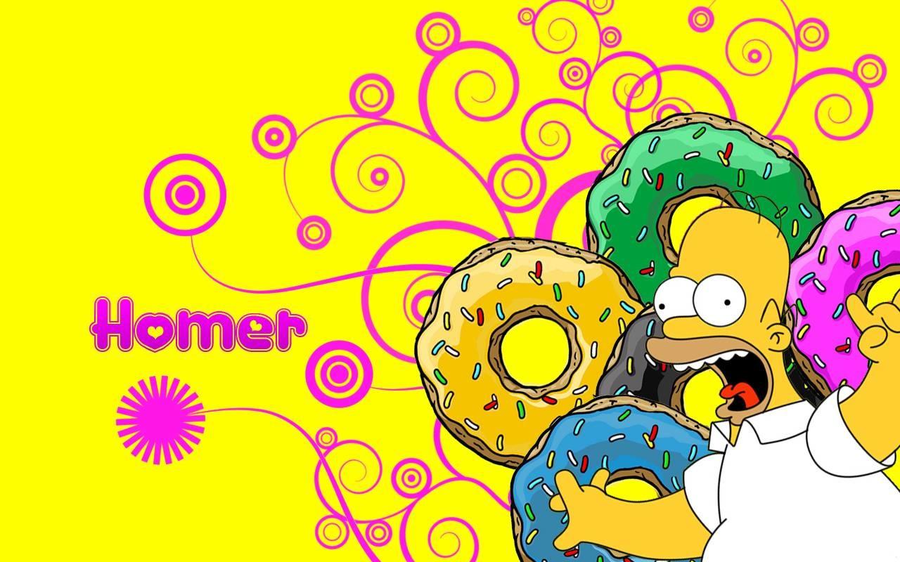 1280 x 800 · jpeg - Simpsons Donut Wallpaper Hd