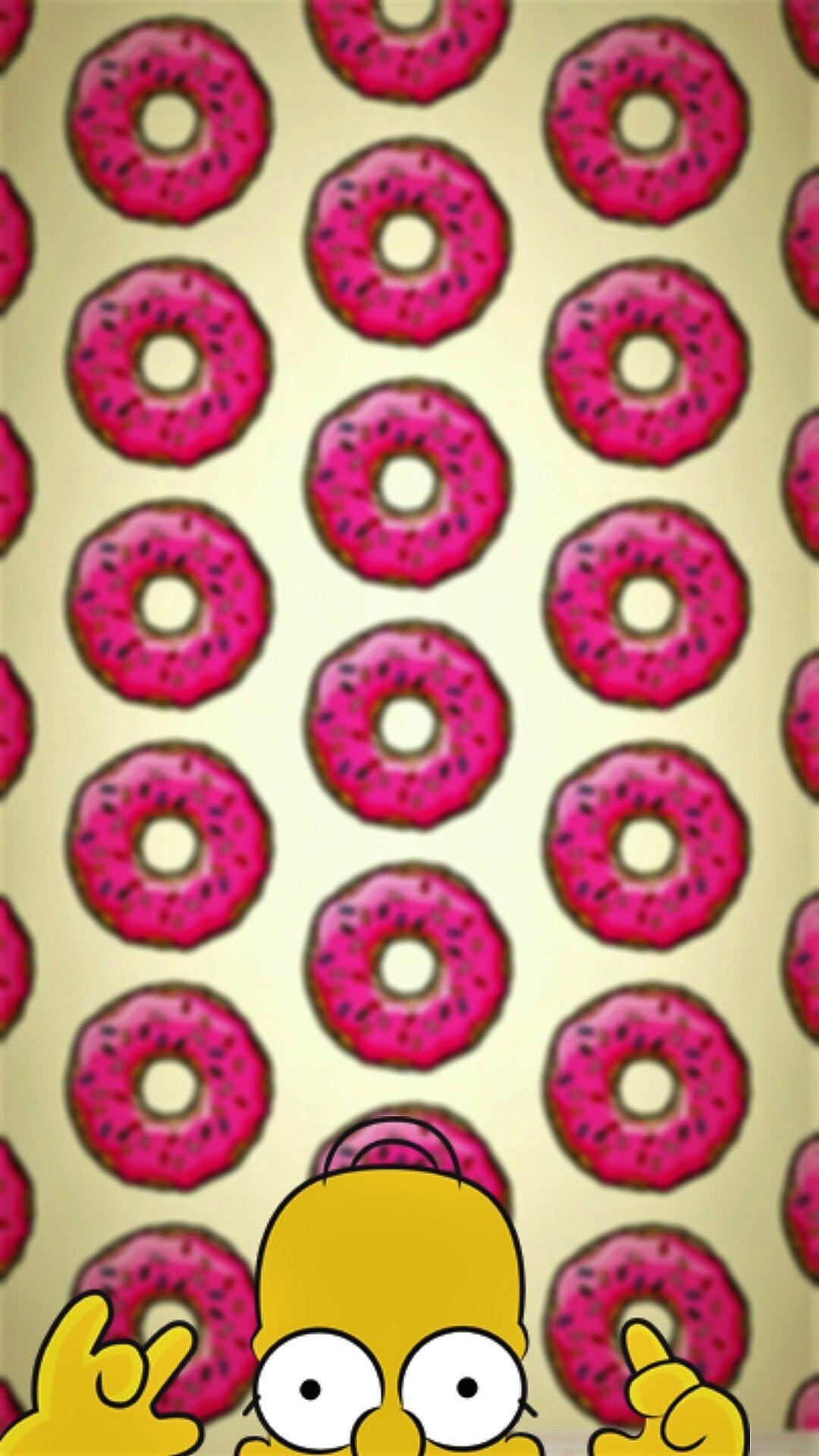 1080 x 1920 · jpeg - Simpsons Donut Wallpapers on WallpaperDog
