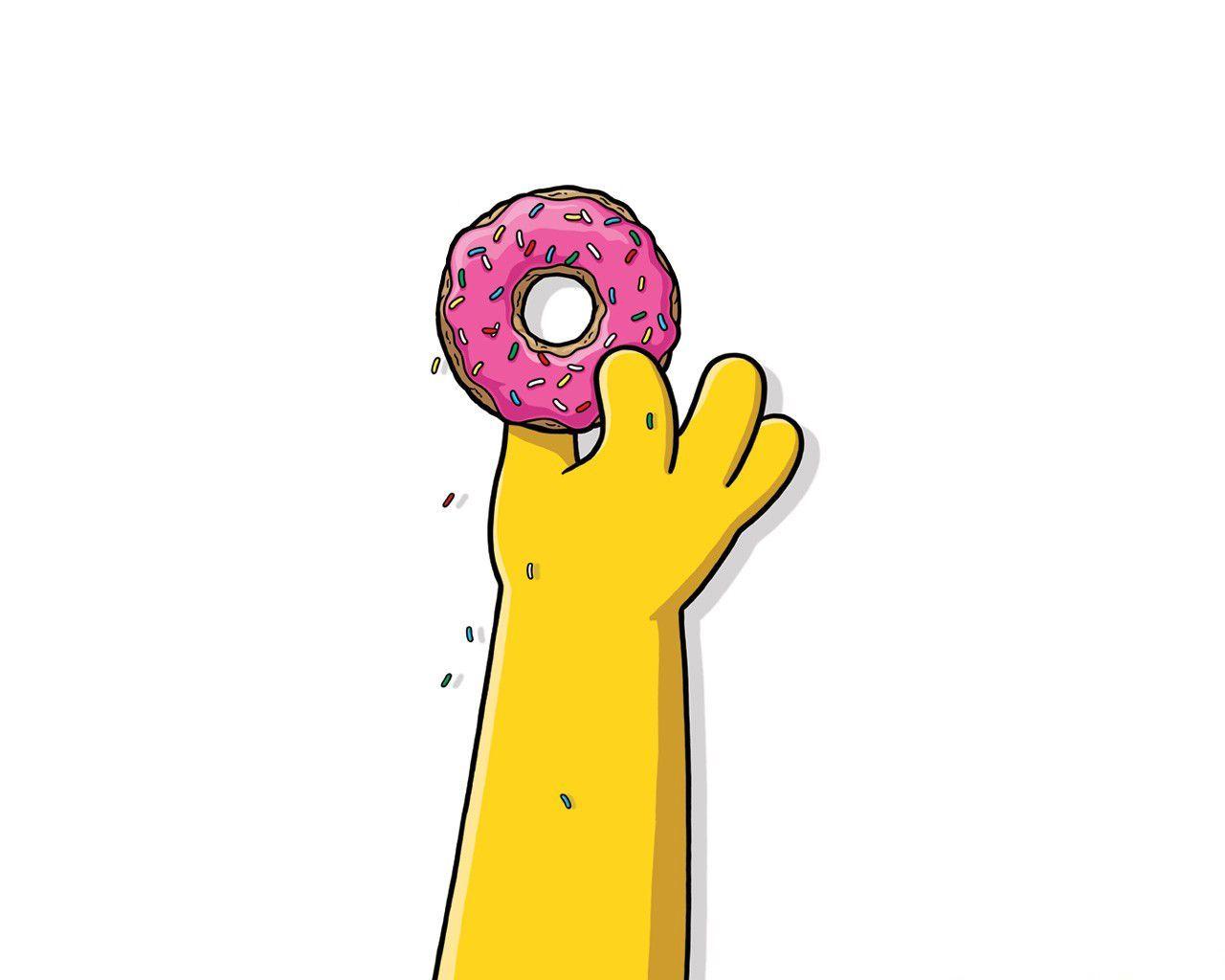 1280 x 1024 · jpeg - Homer Simpson Donut Wallpapers - Top Free Homer Simpson Donut ...