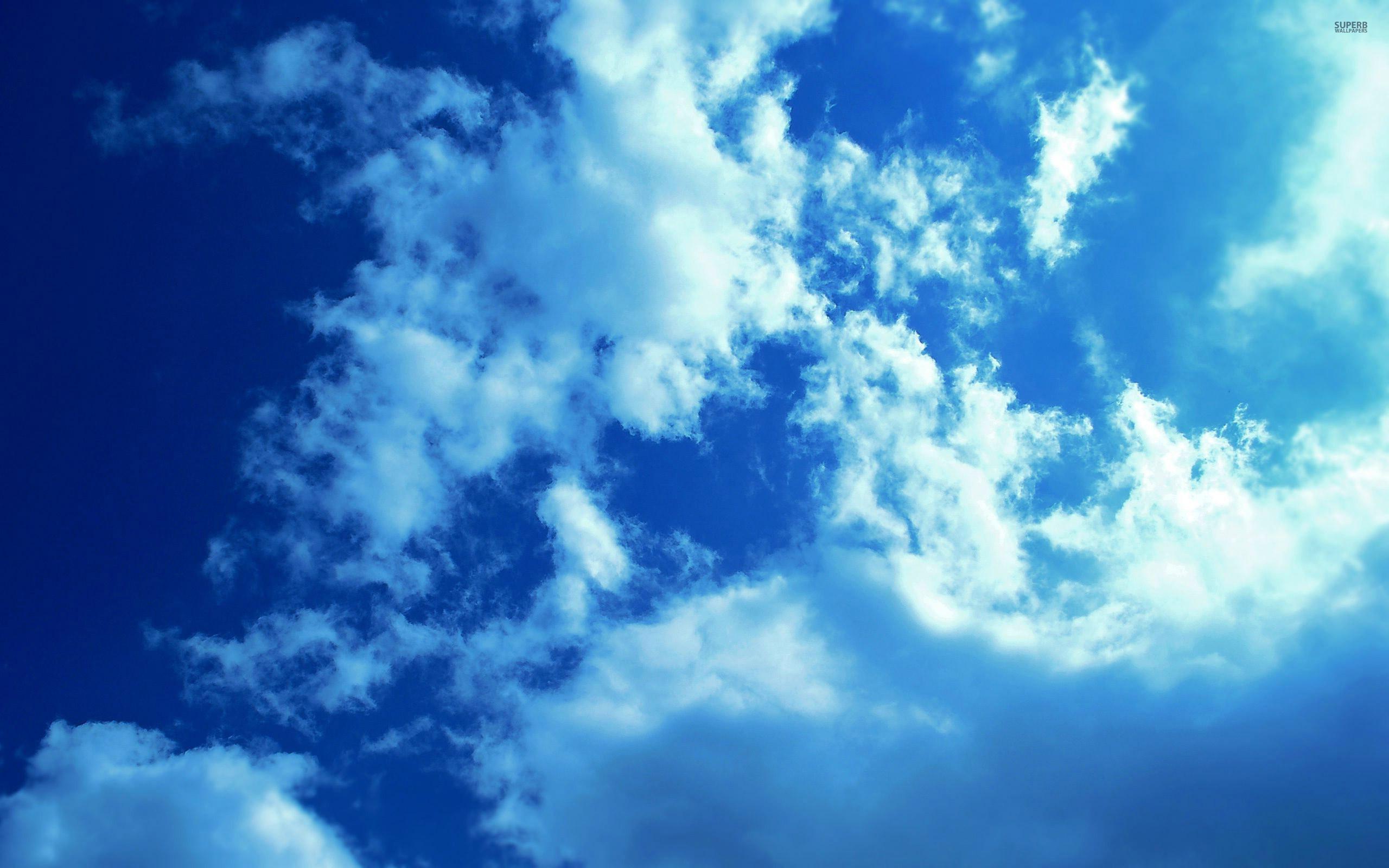 2560 x 1600 · jpeg - Blue Sky With Clouds Wallpaper (56+ images)