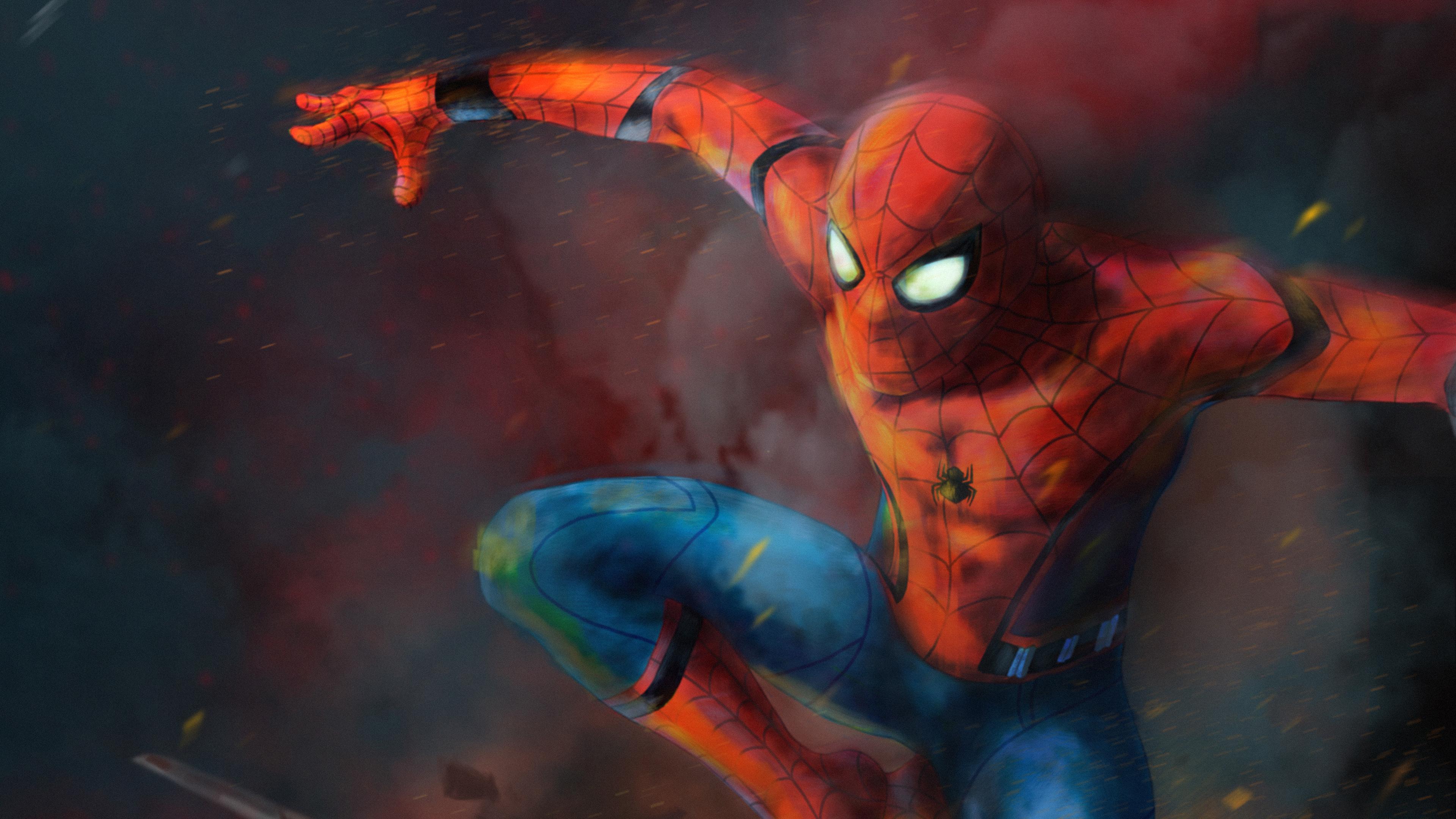 3840 x 2160 · jpeg - Spider Man Art 4k superheroes wallpapers, spiderman wallpapers, hd ...