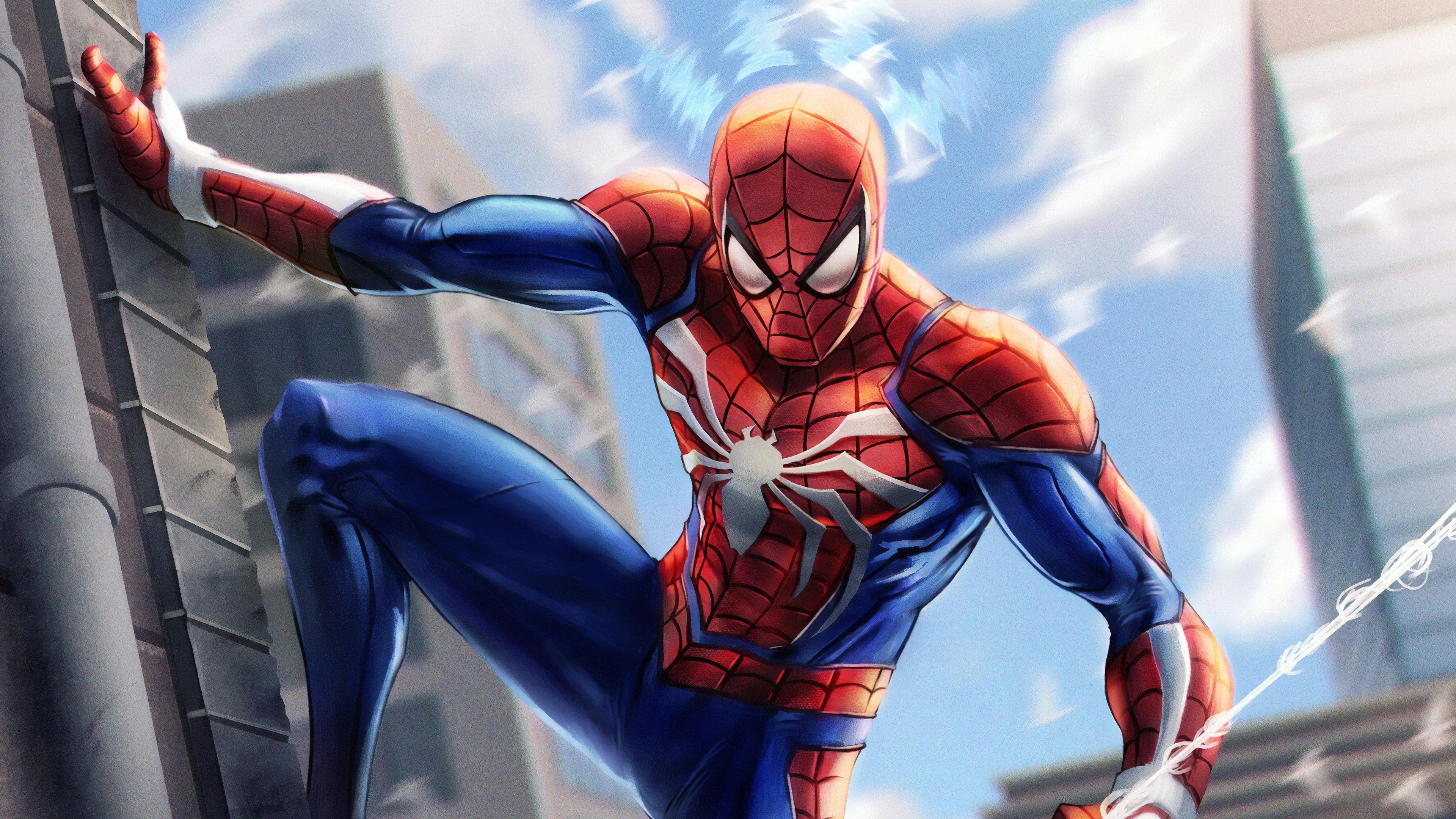 3840 x 2160 · jpeg - Spiderman Paint Art, HD Superheroes, 4k Wallpapers, Images, Backgrounds ...