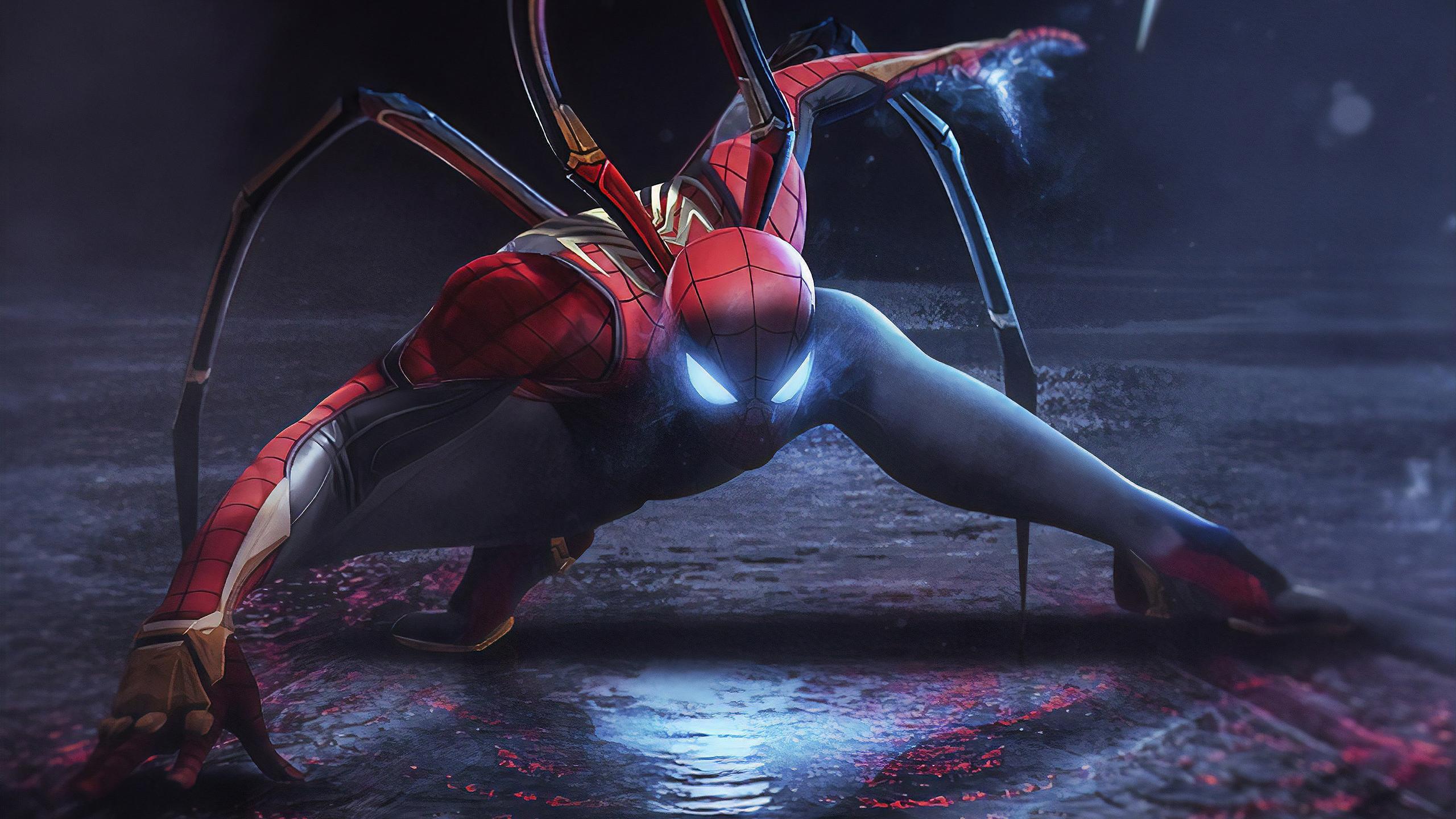 2560 x 1440 · jpeg - Spider Man Armour, HD Superheroes, 4k Wallpapers, Images, Backgrounds ...
