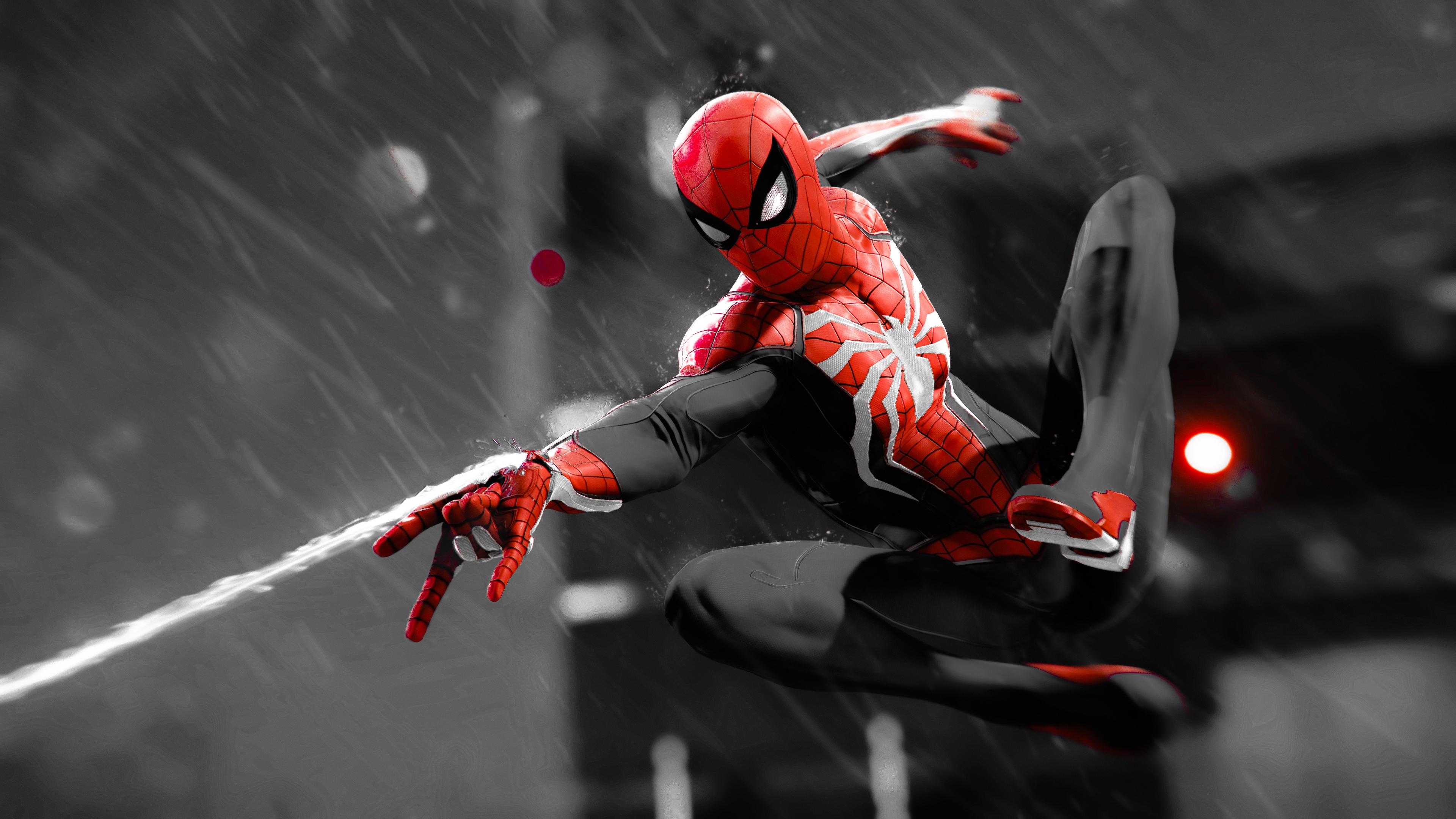 3840 x 2160 · jpeg - 3840x2160 Spiderman Monochrome 4k HD 4k Wallpapers, Images, Backgrounds ...