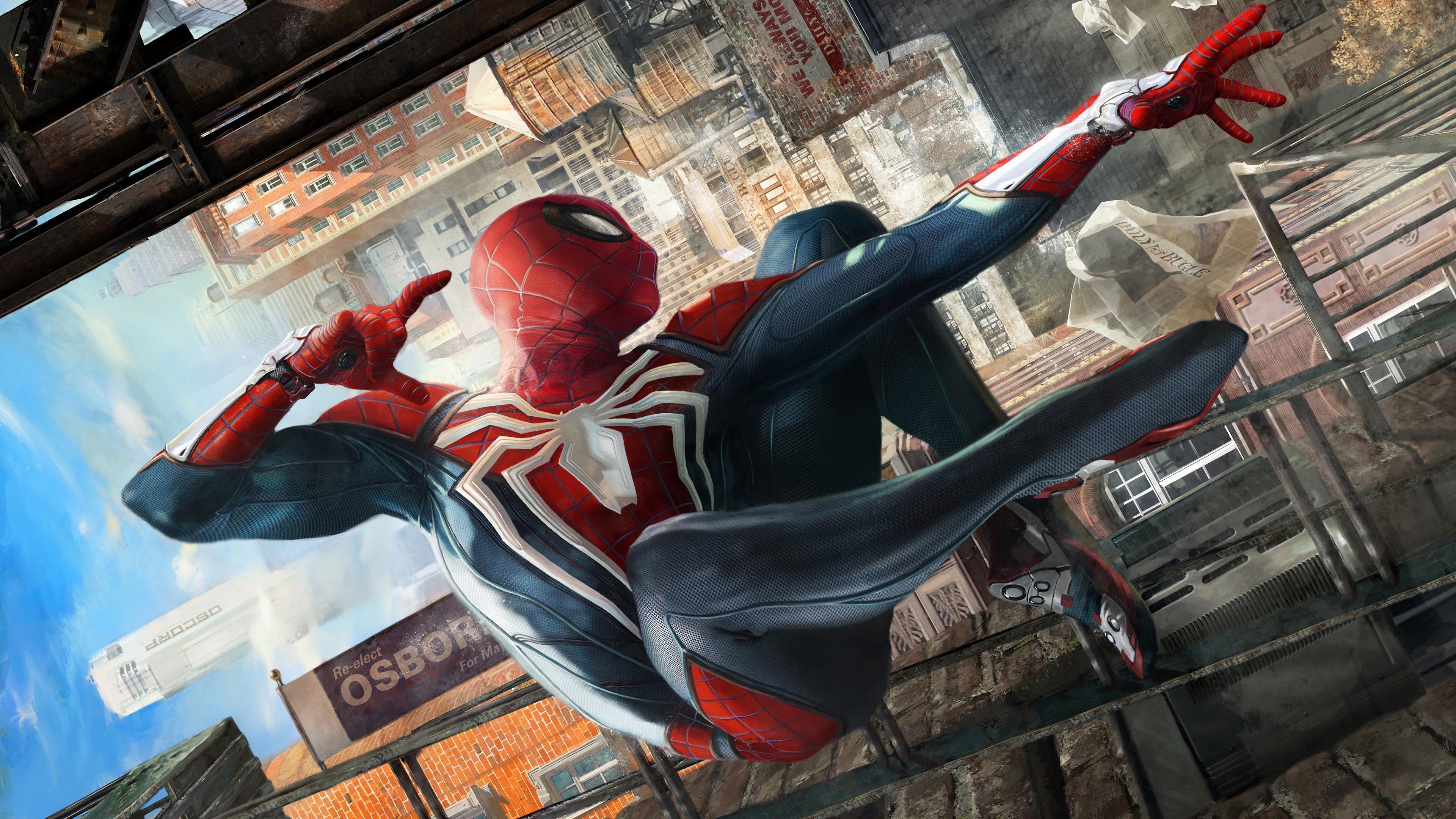 3840 x 2160 · jpeg - Spider-Man (PS4) 4k Ultra HD Wallpaper | Background Image | 3840x2160 ...