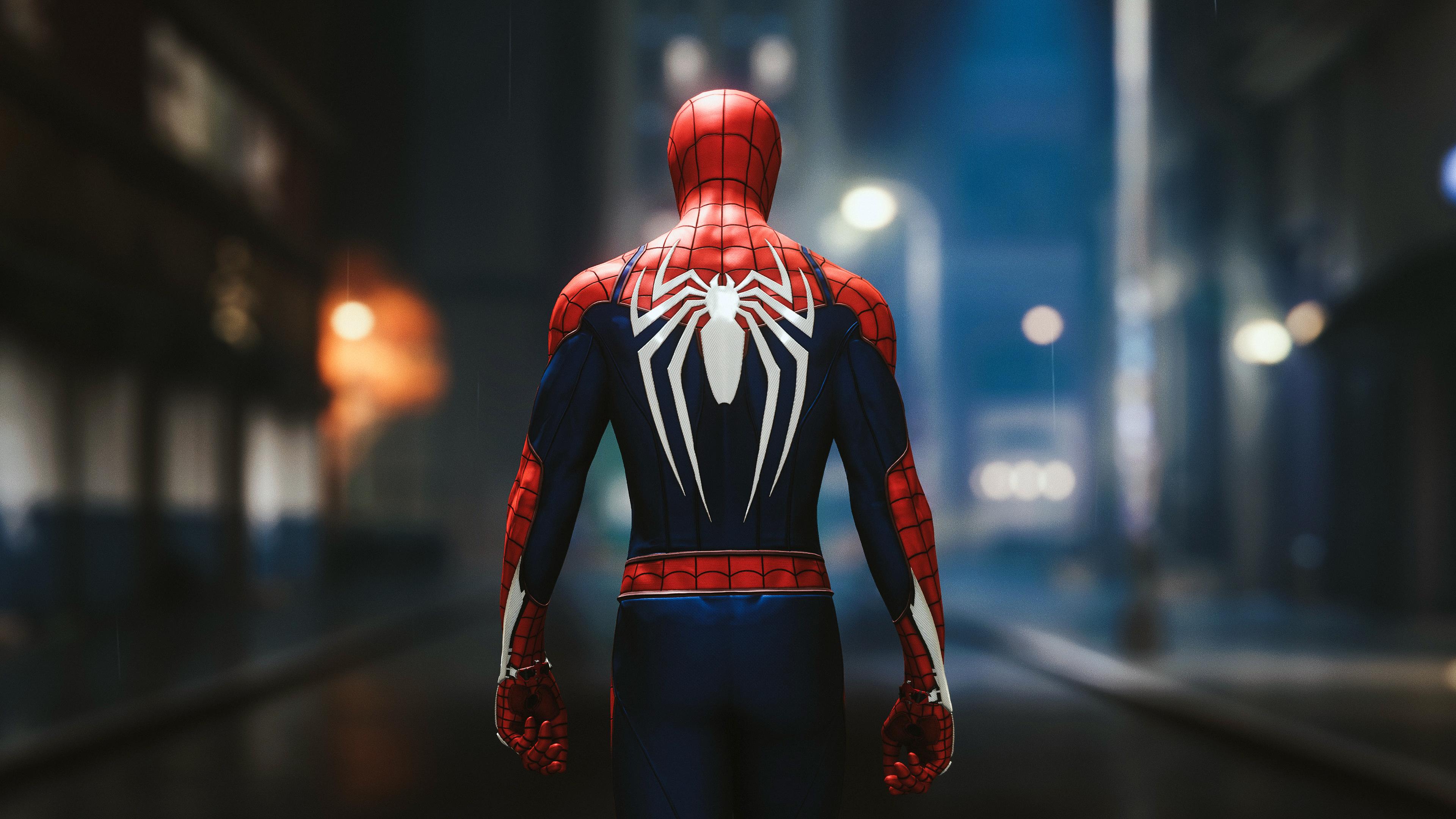 3840 x 2160 · jpeg - Spider-Man (PS4) Advanced Suit 4k Ultra HD Wallpaper | Background Image ...
