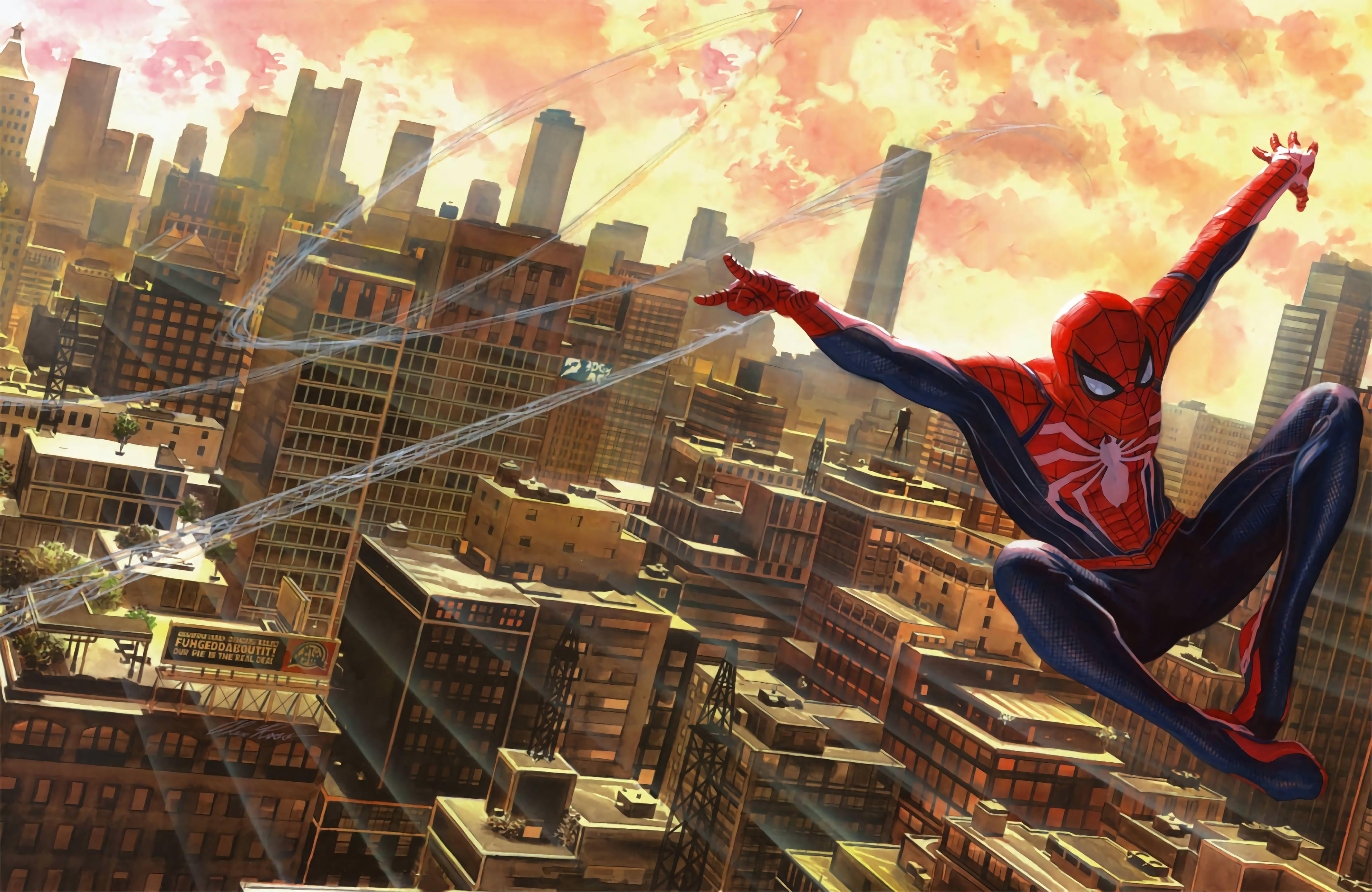 4916 x 3200 · jpeg - Spider-Man (PS4) 4k Ultra HD Wallpaper | Background Image | 4916x3200