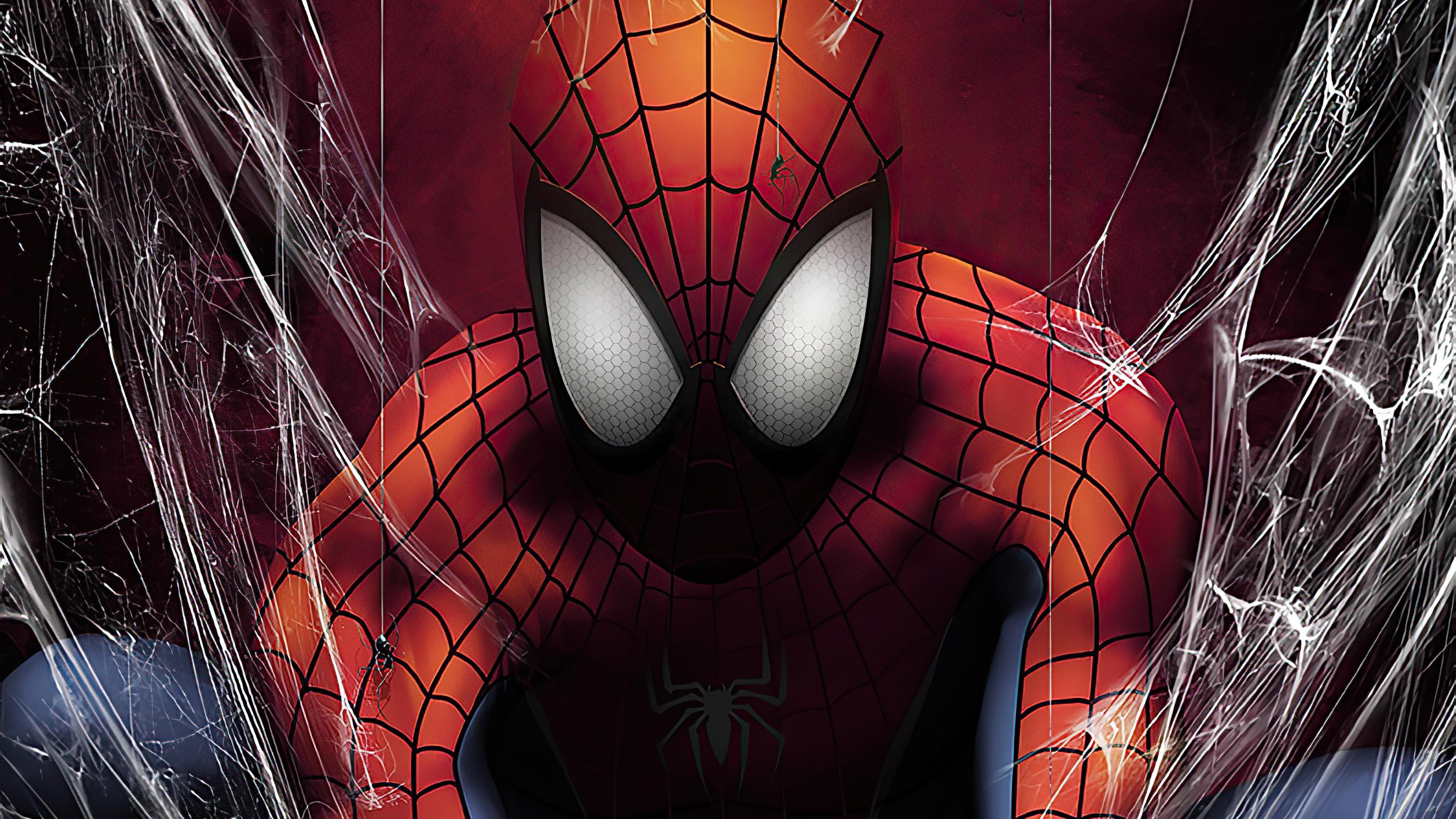 3168 x 1782 · jpeg - Spider Man In Web, HD Superheroes, 4k Wallpapers, Images, Backgrounds ...