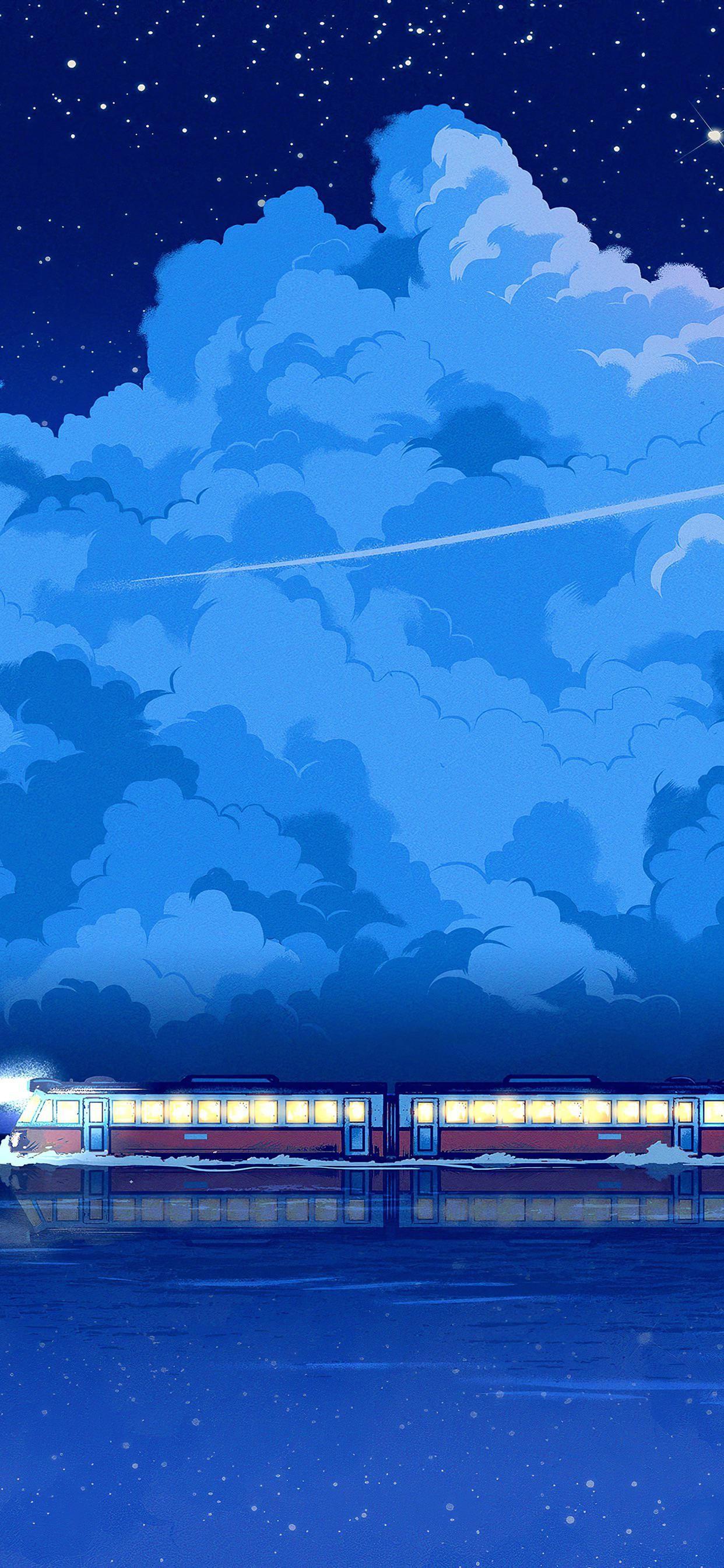 1242 x 2688 · jpeg - Bathhouse Train (spirited away) in 2021 | Anime scenery wallpaper ...