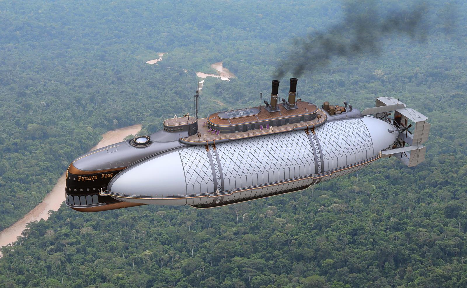 1600 x 986 · jpeg - Steampunk airship final2 by Awiz by Awiz on DeviantArt