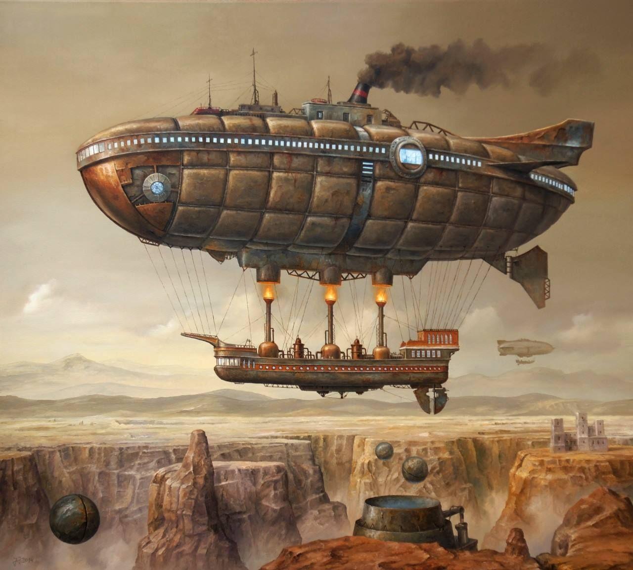1280 x 1153 · jpeg - Futuristic Steamer in 2019 | Steampunk artwork, Steampunk airship ...