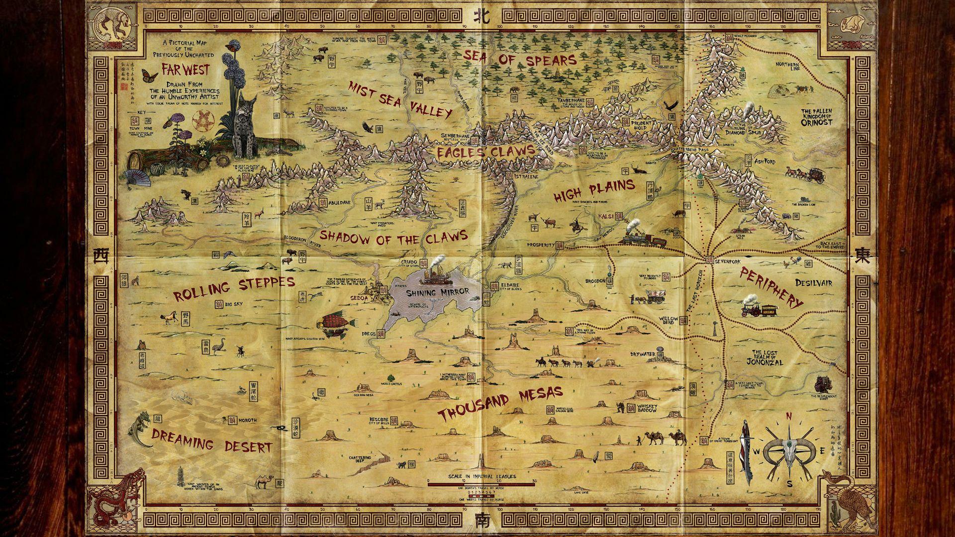1920 x 1080 · jpeg - steampunk maps | Steampunk Map Wallpaper West map wallpaper here ...